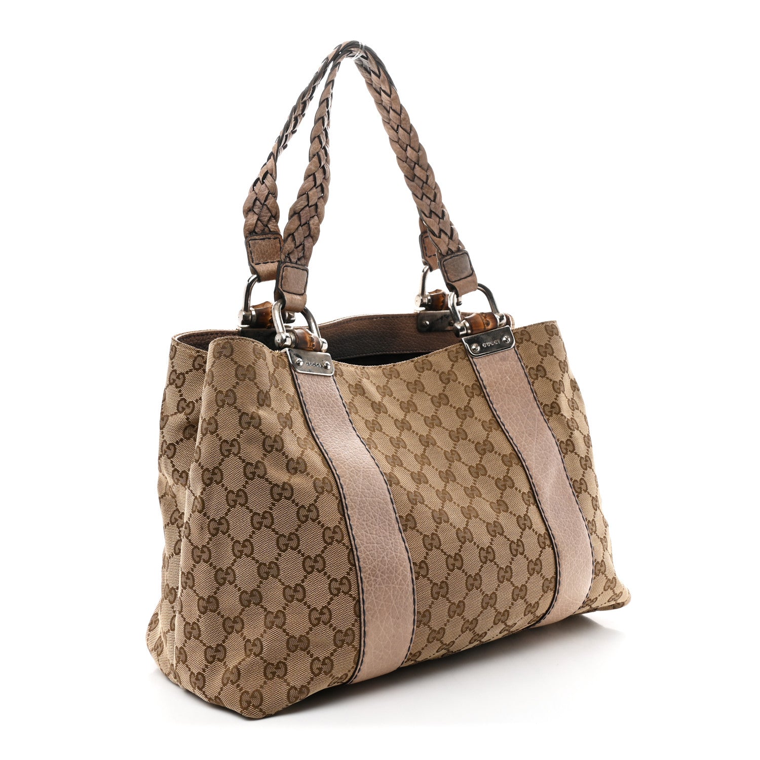 Monogram Medium Bamboo Bar Tote Blue
