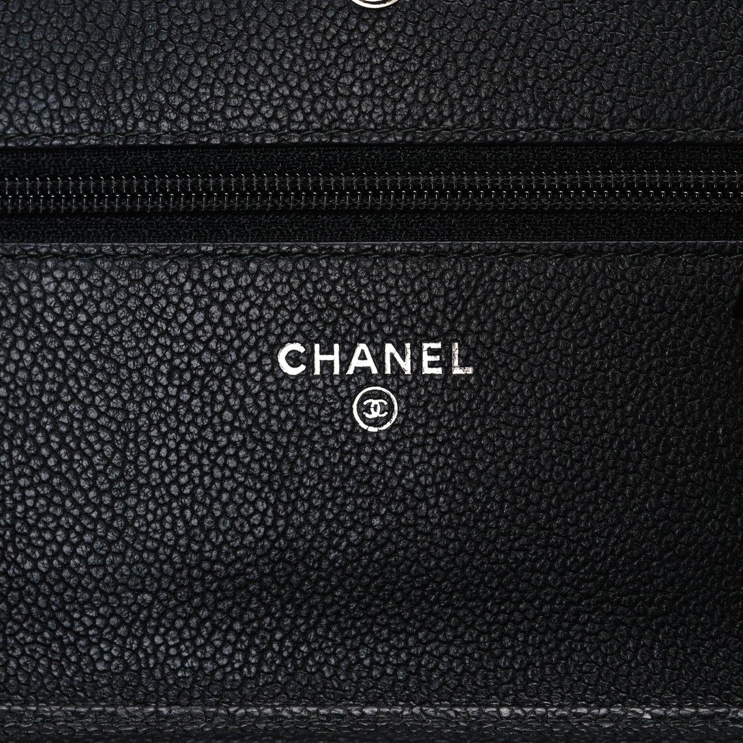 Caviar Quilted Boy Wallet On Chain WOC Black
