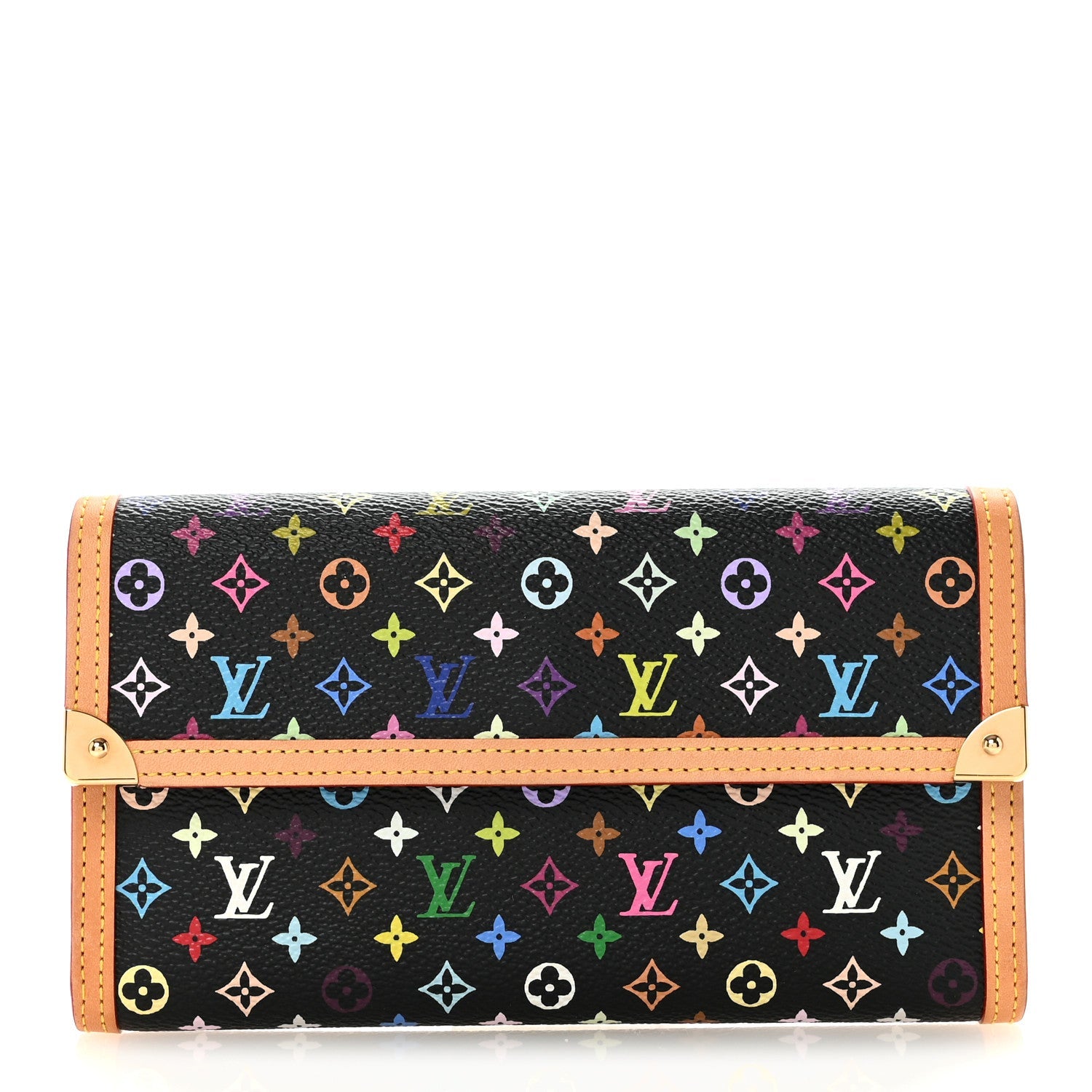 Monogram Multicolor Porte Tresor International Wallet Black