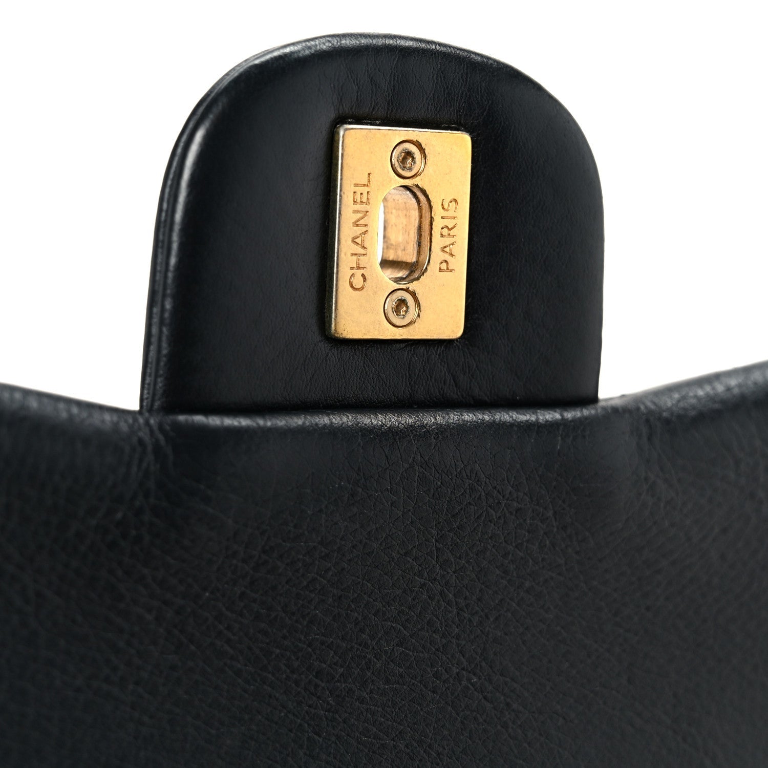 Calfskin Chevron Quilted Mini Rock The Corner Flap Black