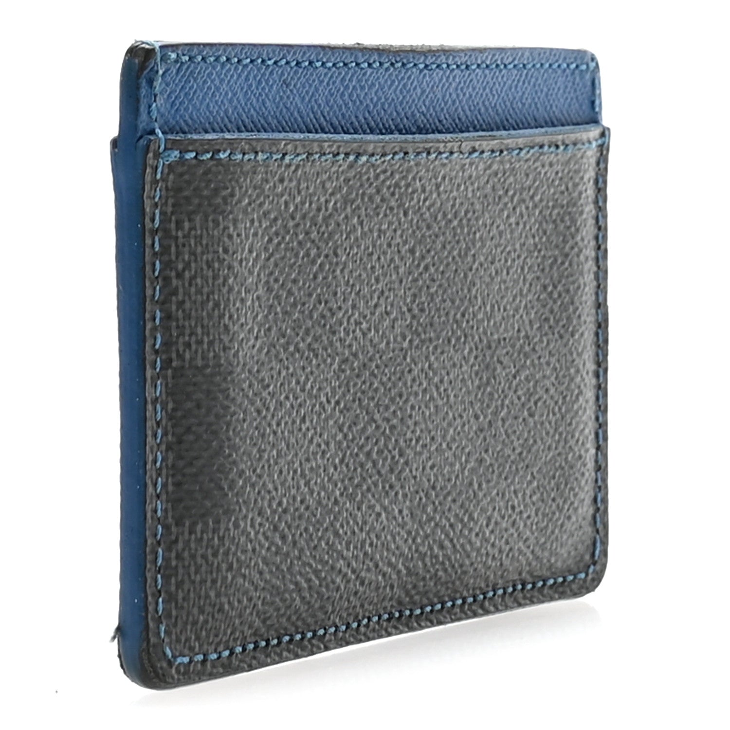 Damier Graphite Card Holder Blue