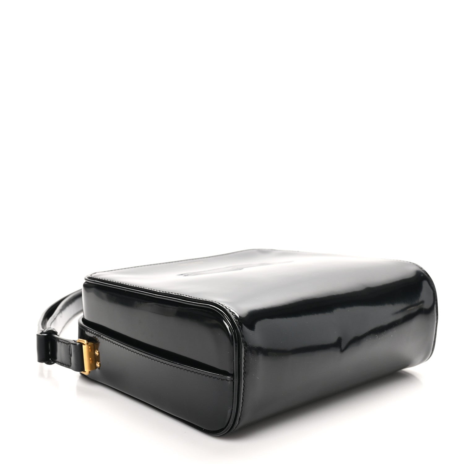 Brushed Calfskin Anais Shoulder Bag Black