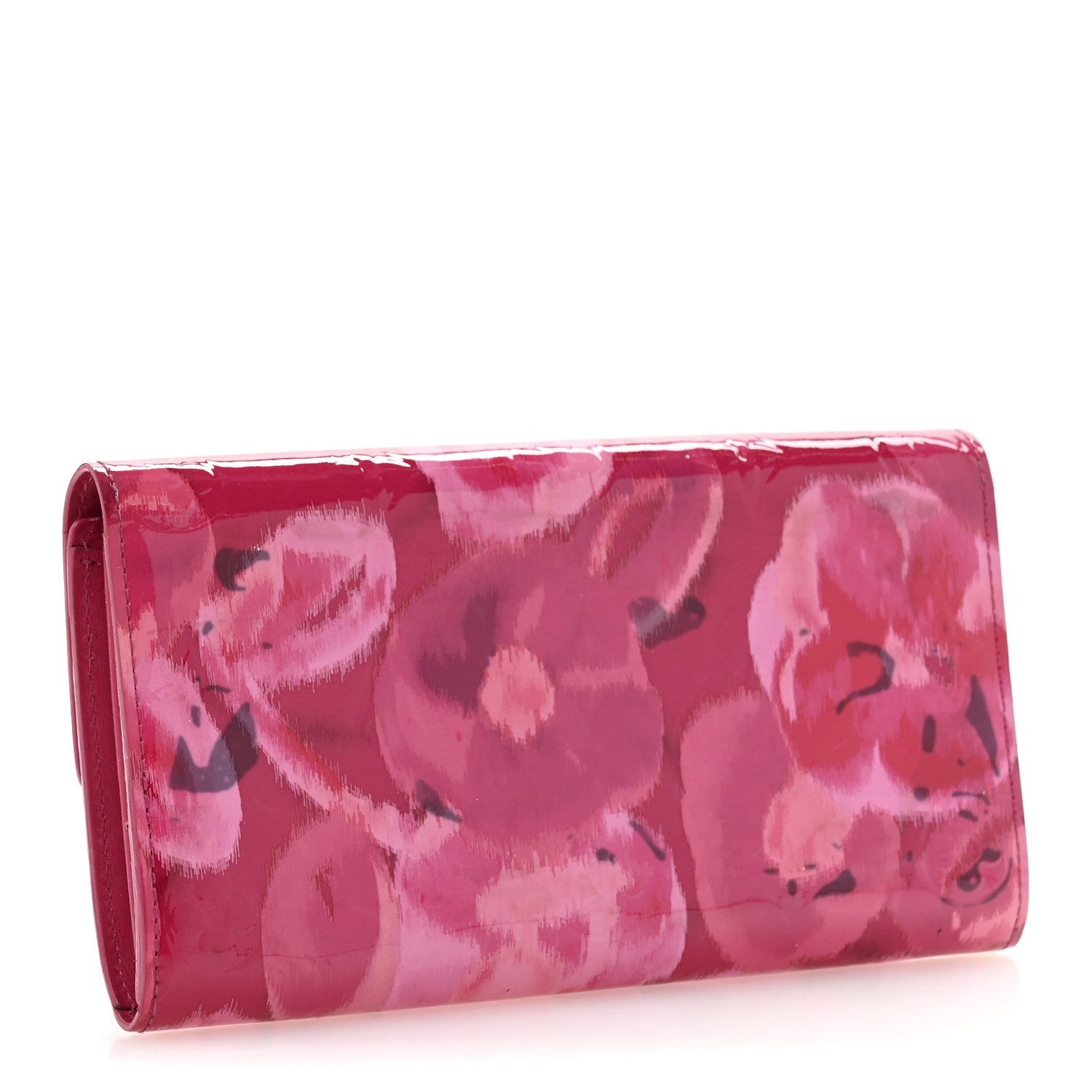 Vernis Ikat Sarah Wallet Rose Velours