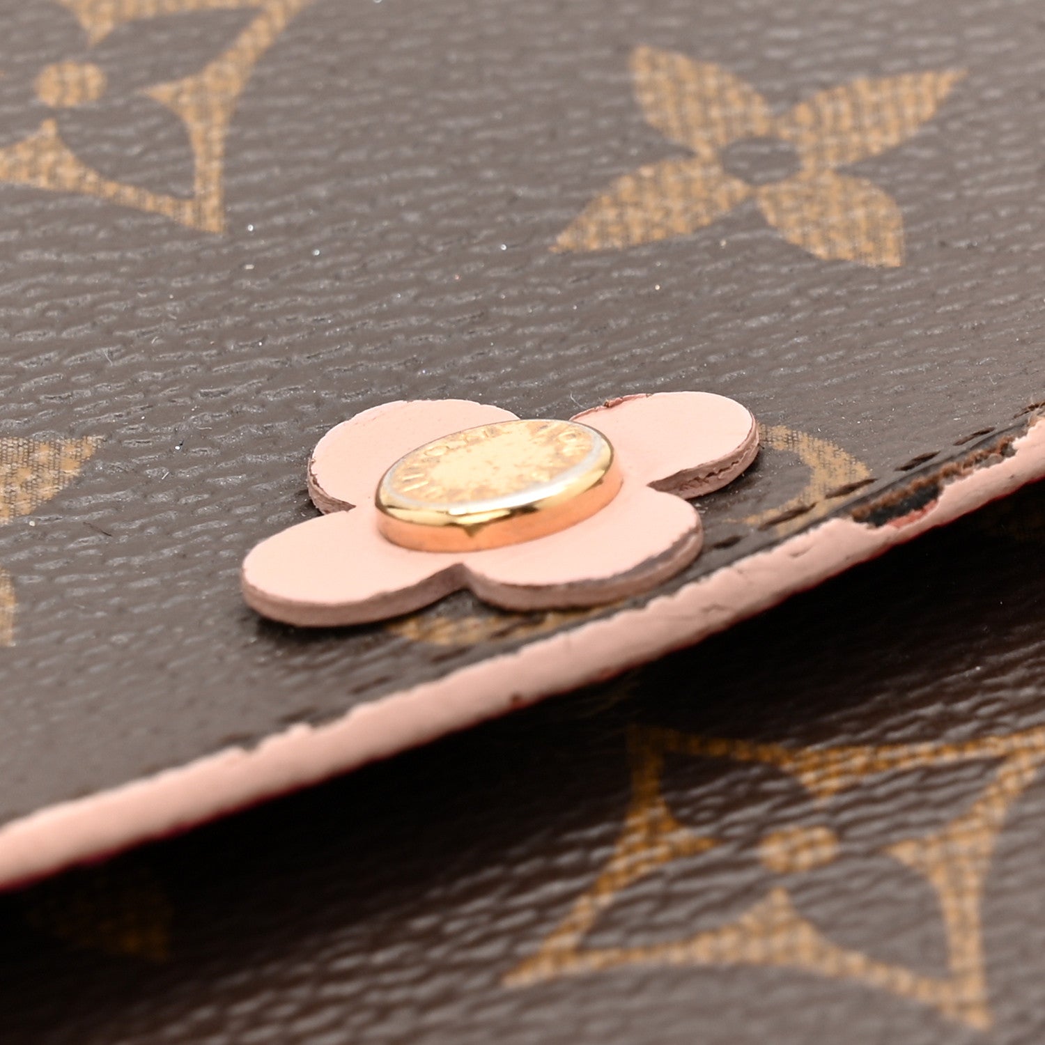 Monogram Bloom Flower Emilie Wallet Fuchsia