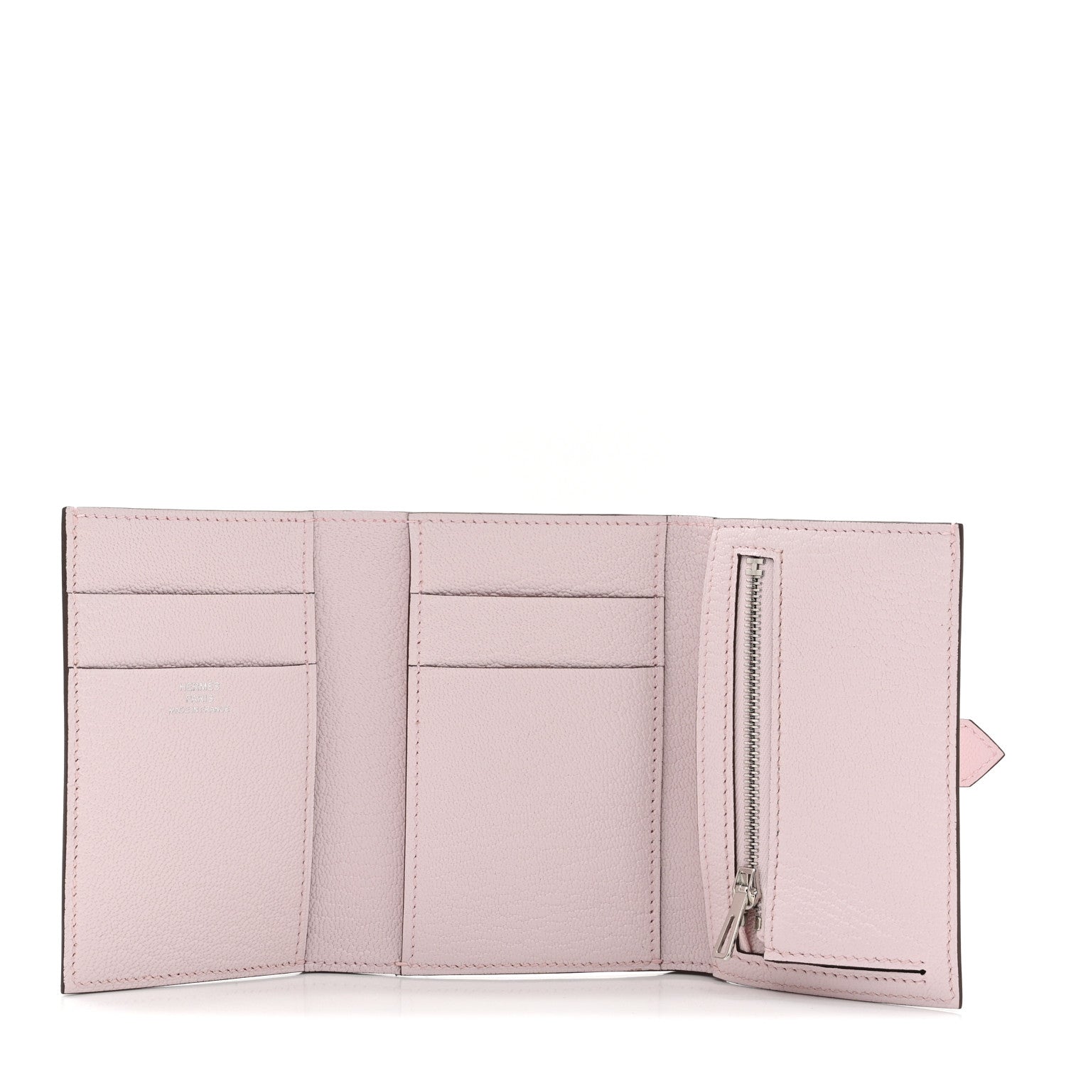 Chevre Mysore Tri-Fold Compact Bearn Wallet Rose Darling