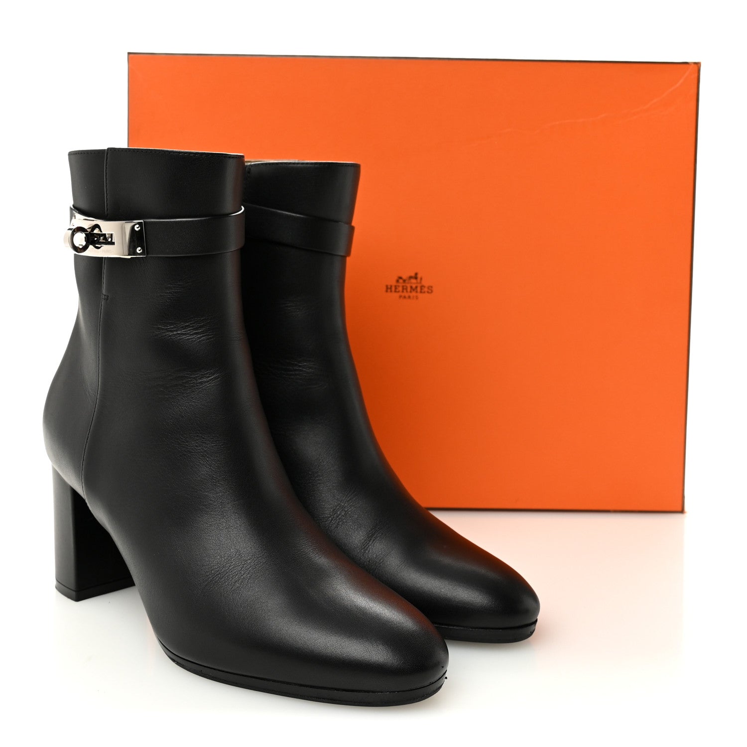 Calfskin Saint Germain Ankle Boots 36.5 Black