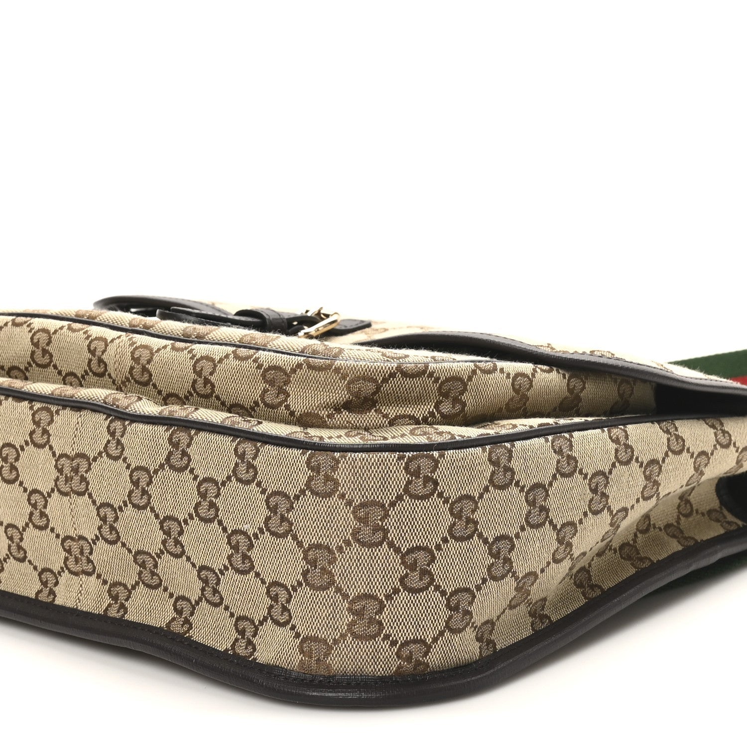 Monogram Web Childrens Messenger Bag Beige Ebony Cocoa