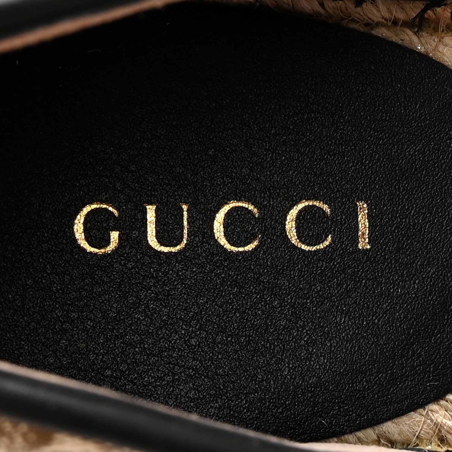 Monogram Matelasse GG Marmont Ankle Wrap Platform 35/120mm Espadrille Wedges 35.5 Beige Ebony Black Sand Storm