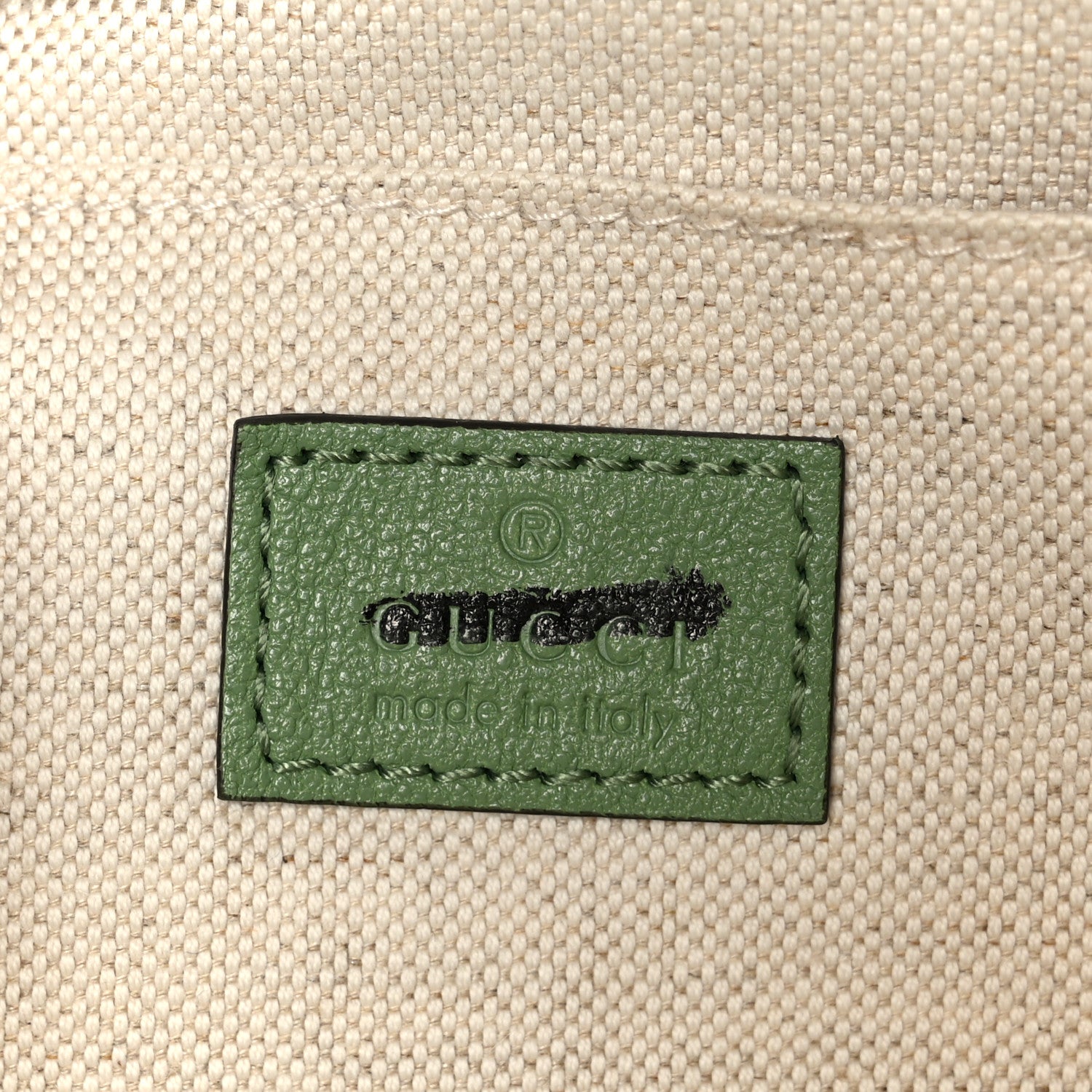 Sakai Be Green Calfskin Diagonal Stitched Small Blondie Shoulder Bag Light Green