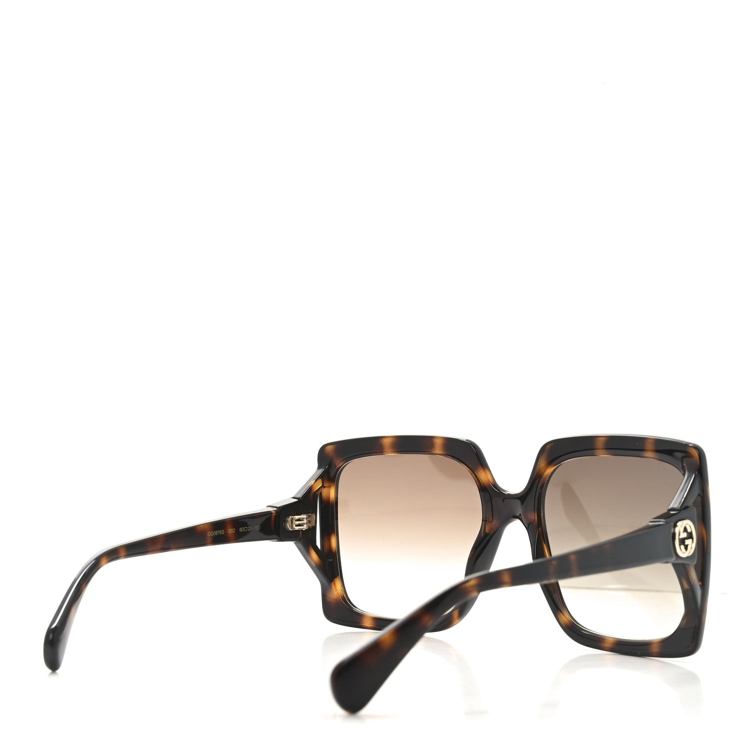 Acetate Square Frame Sunglasses GG0876S Tortoise