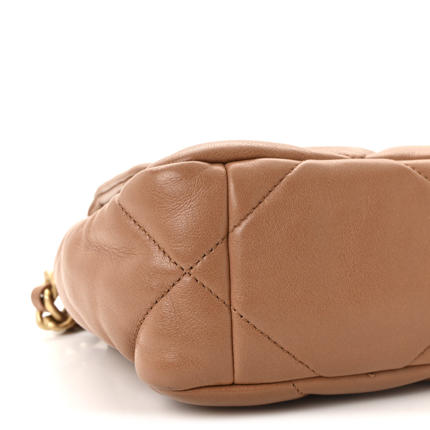 Lambskin Quilted Medium Chanel 19 Flap Brown