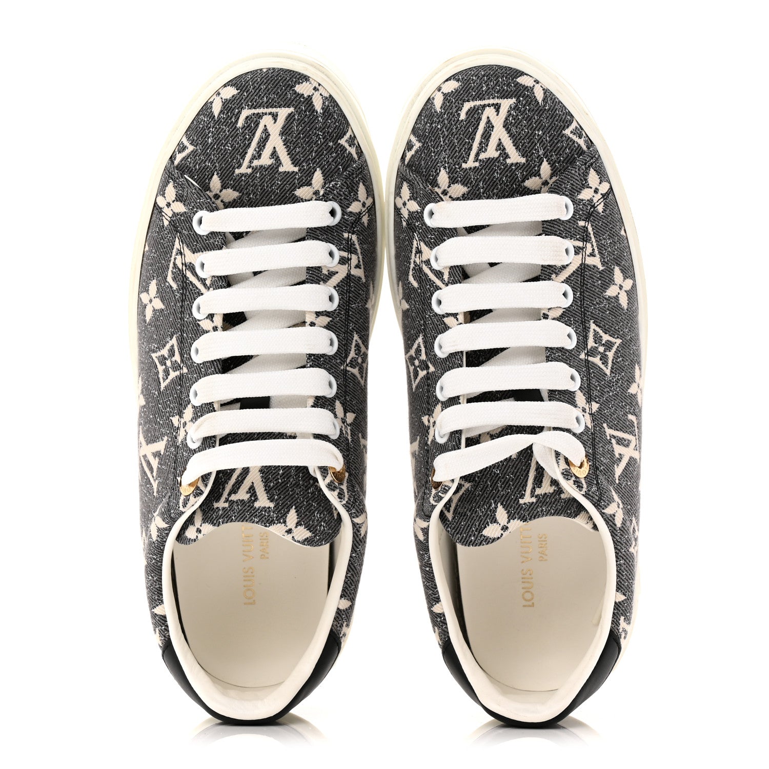 Denim Monogram Time Out Sneakers 39