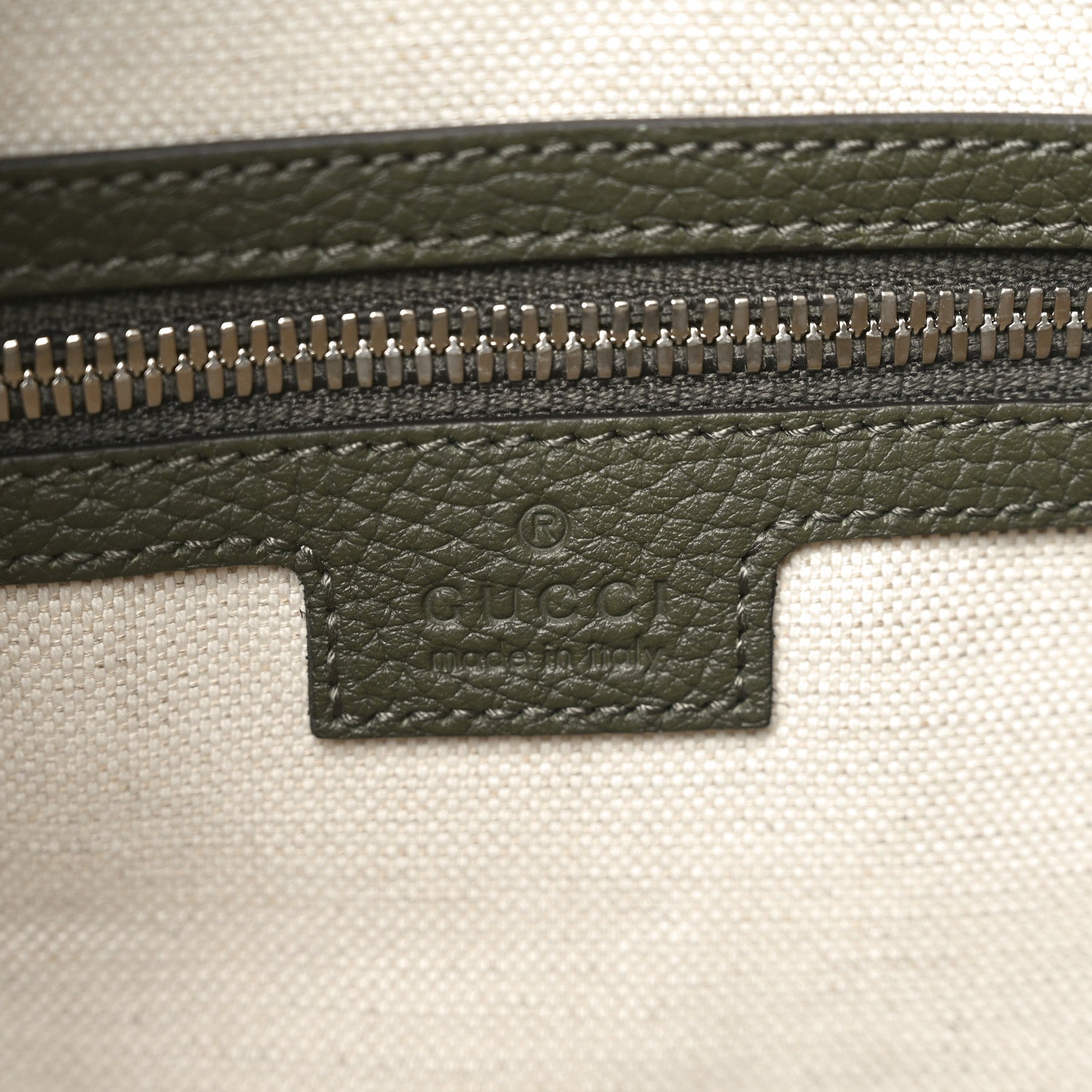Piuma Calfskin Jumbo GG Embossed Large Duffle Bag Dark Vintage Olive
