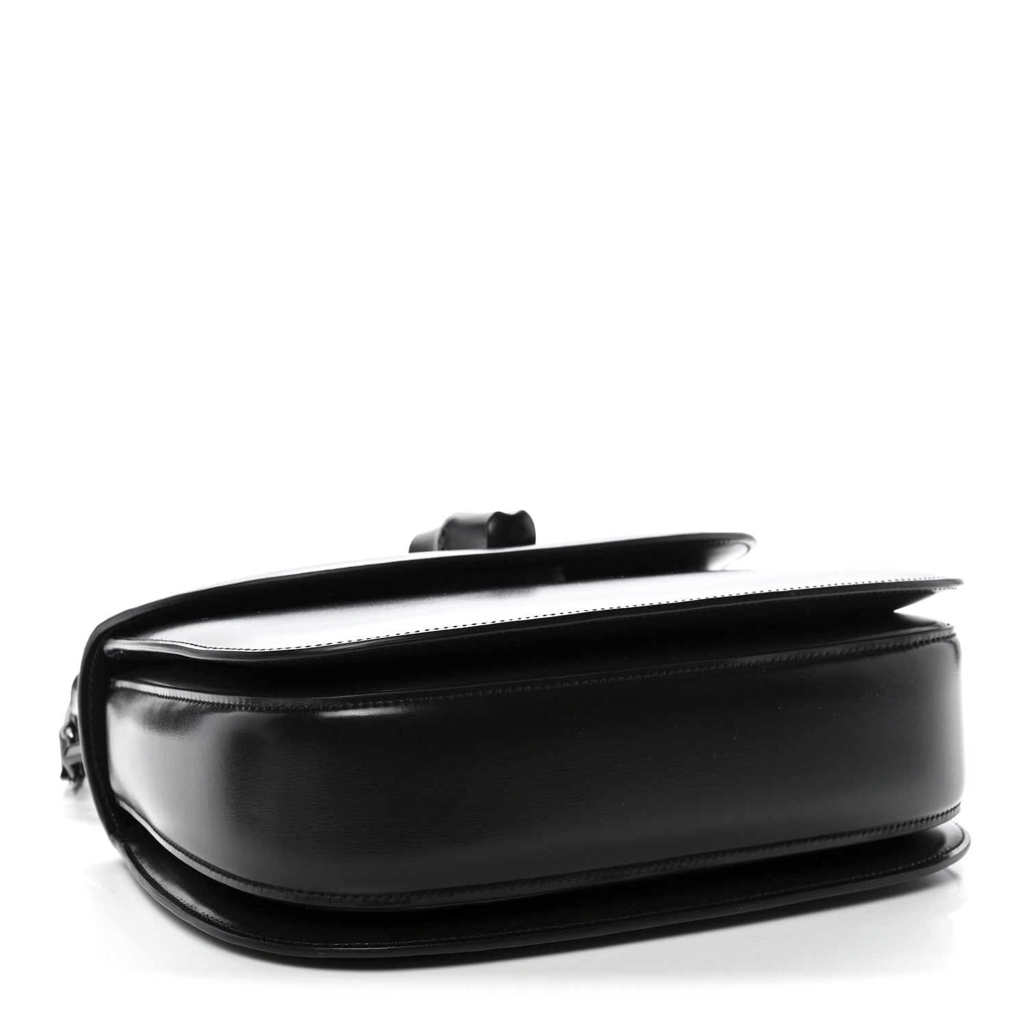 Boarded Dyana Lux Calfskin Web Monochrome Medium Bamboo 1947 Top Handle Bag Black
