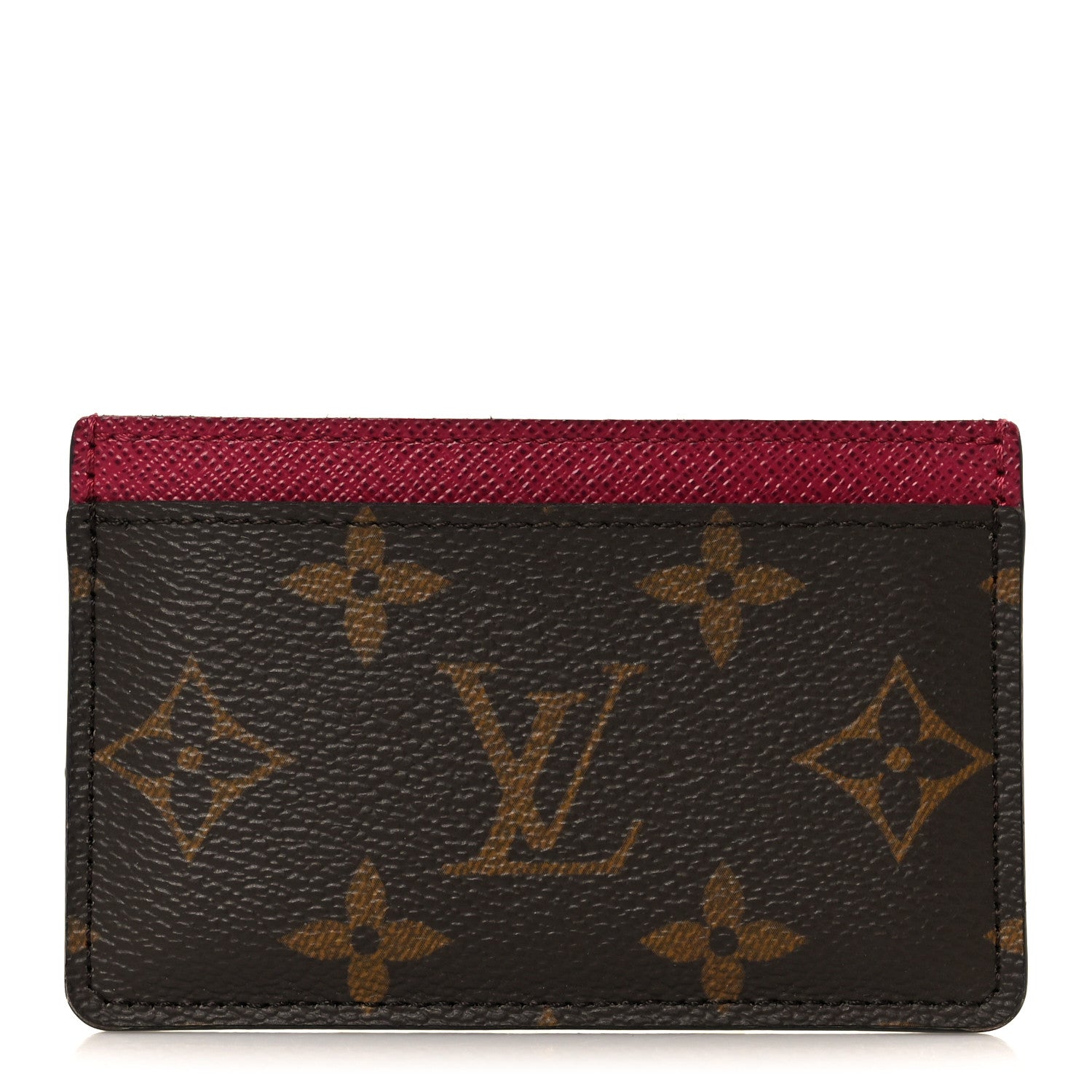 Monogram Card Holder Fuchsia