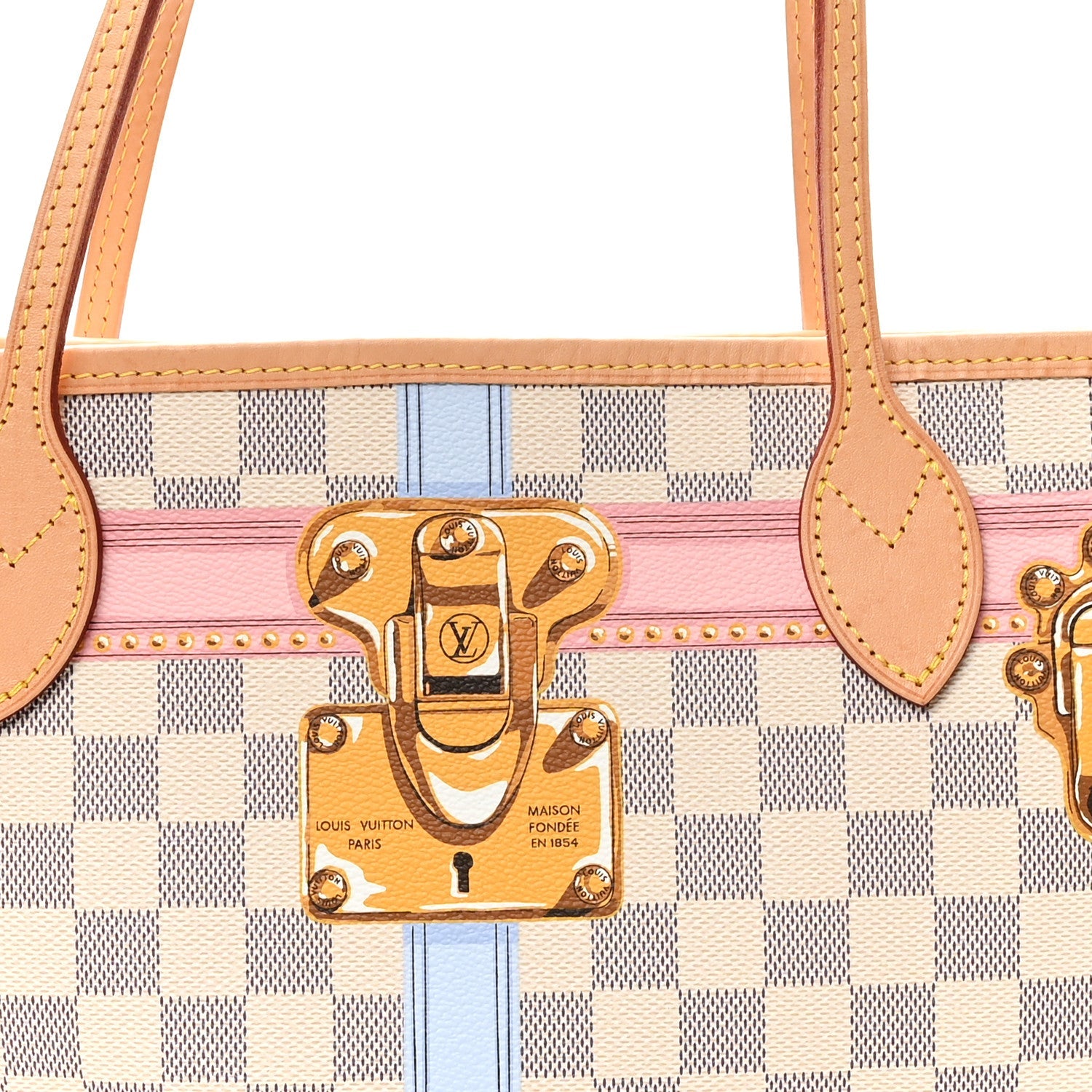 Damier Azur Summer Trunks Neo Neverfull MM