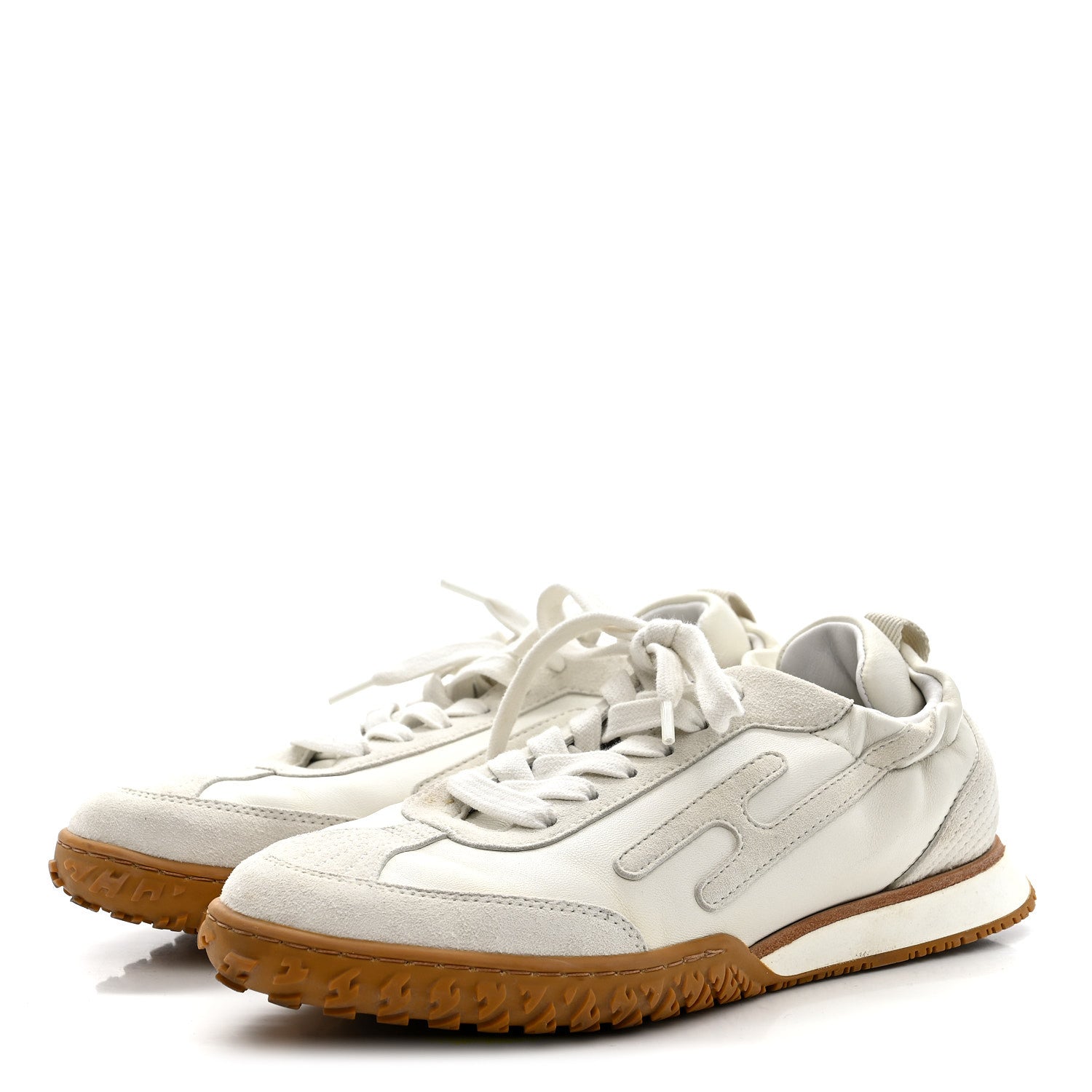 Nappa Suede Goatskin Jet Sneakers 36.5 White