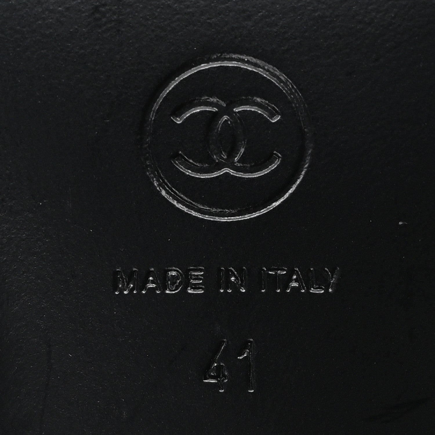 Lambskin CC Loafers 41 Black