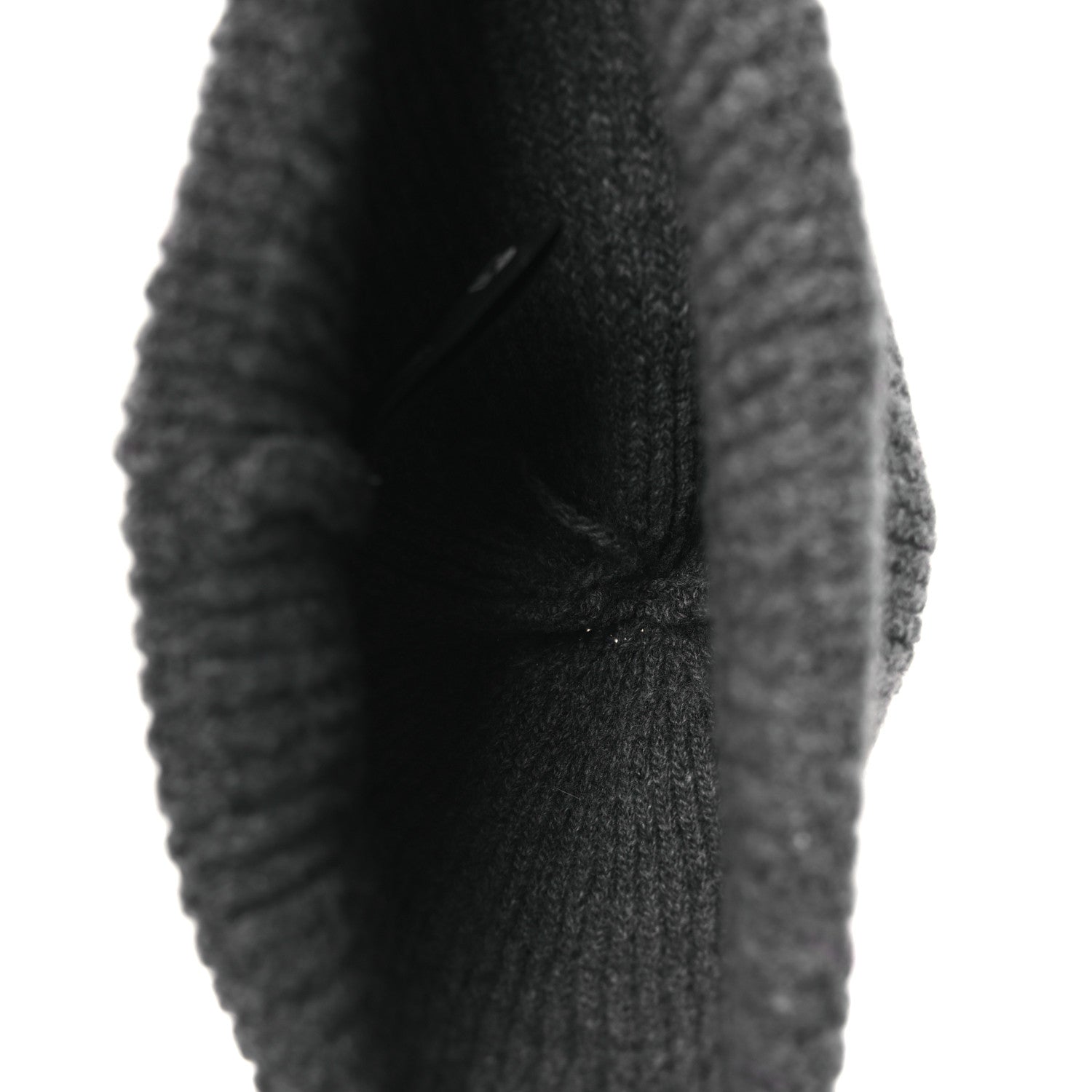 Wool Cashmere Beanie Hat Grey