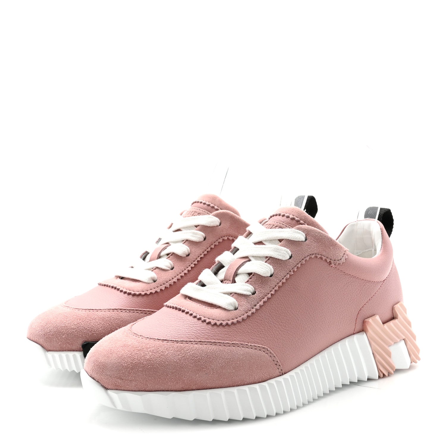 Sport Goatskin Suede Goatskin Womens Bouncing Sneakers 35.5 Rose Aquarelle