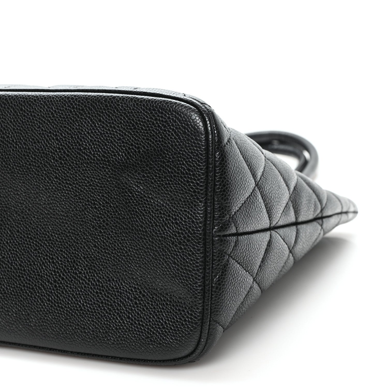 Caviar Quilted Medallion Tote Black