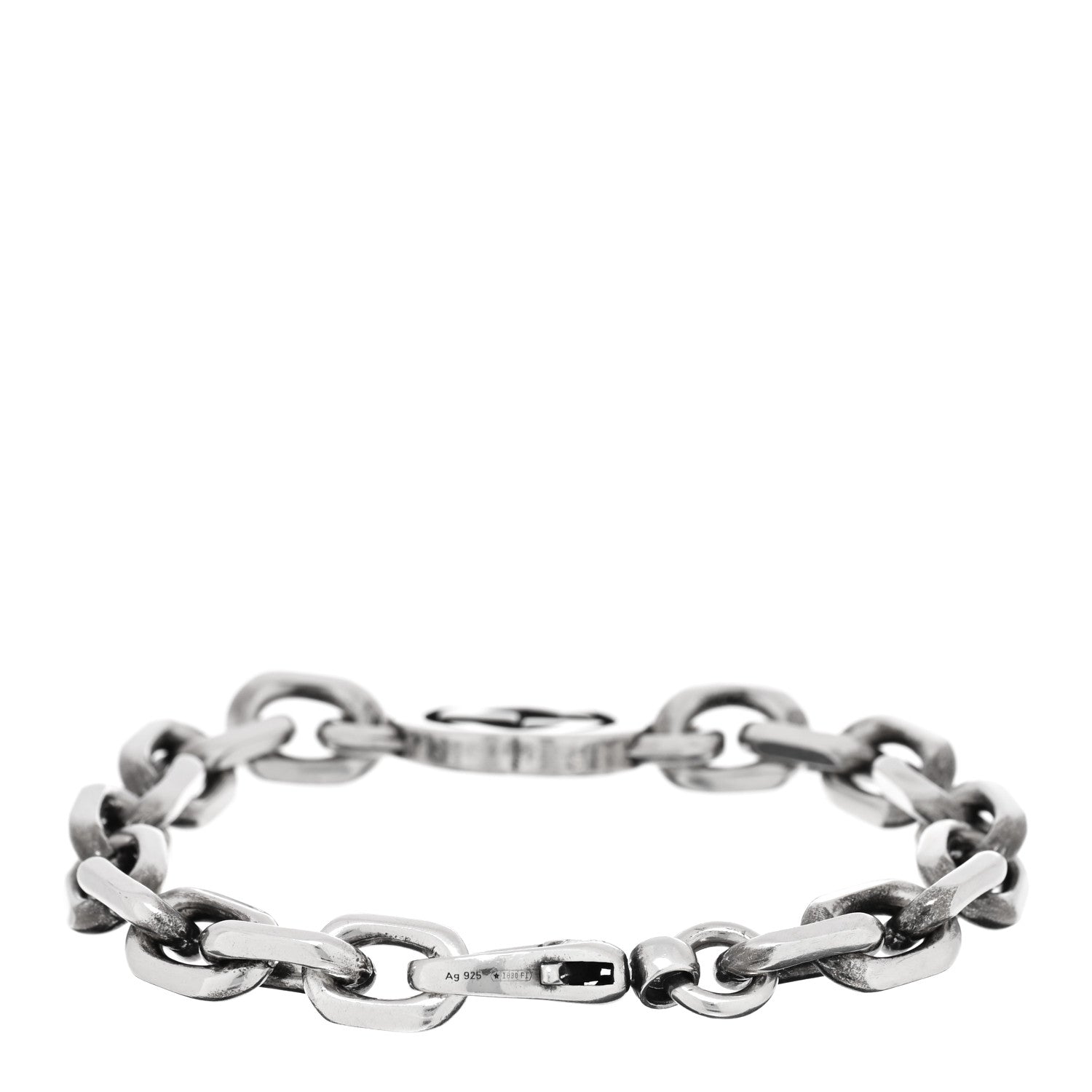 Sterling Silver Interlocking G Link Bracelet