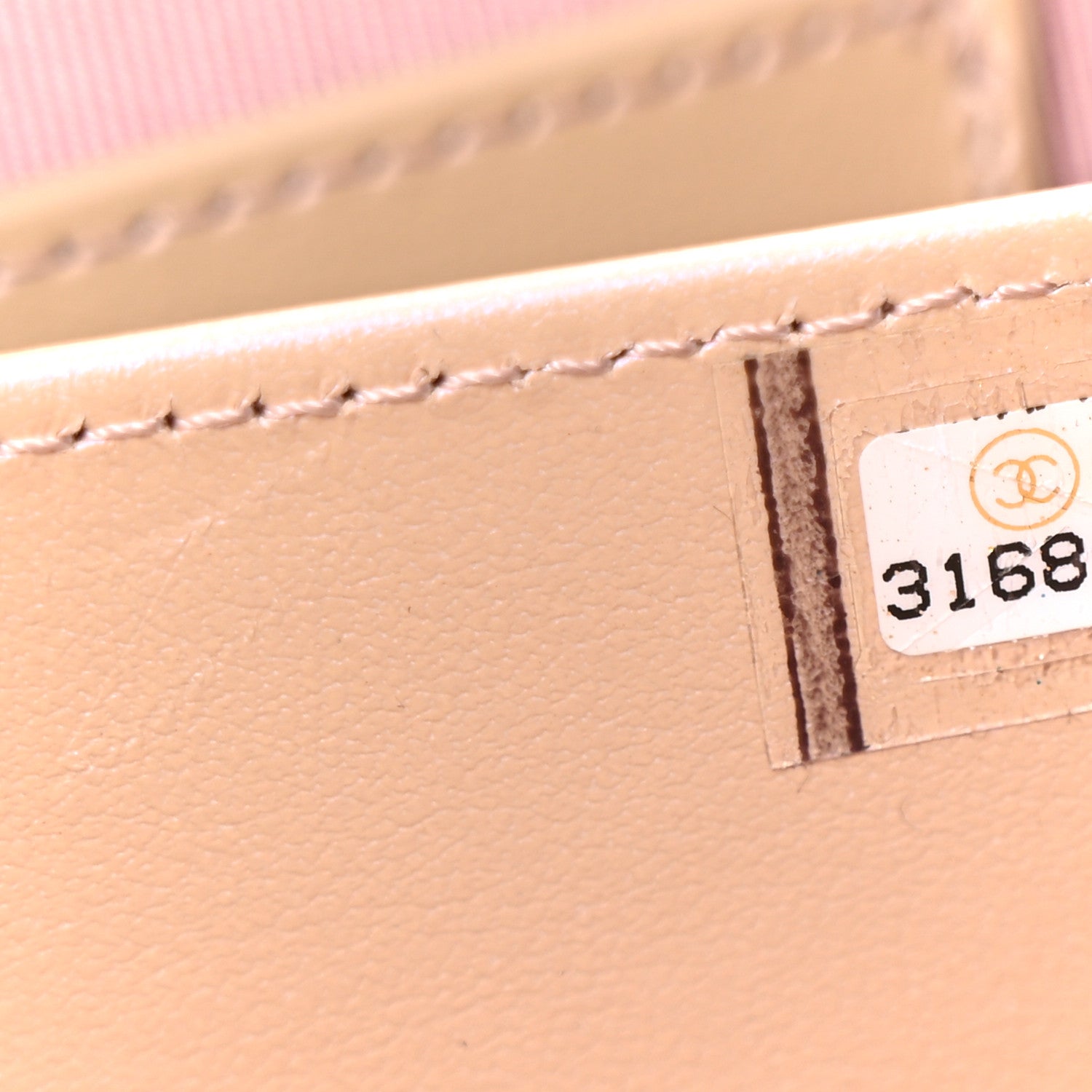Iridescent Calfskin Quilted Camera Bag Pink