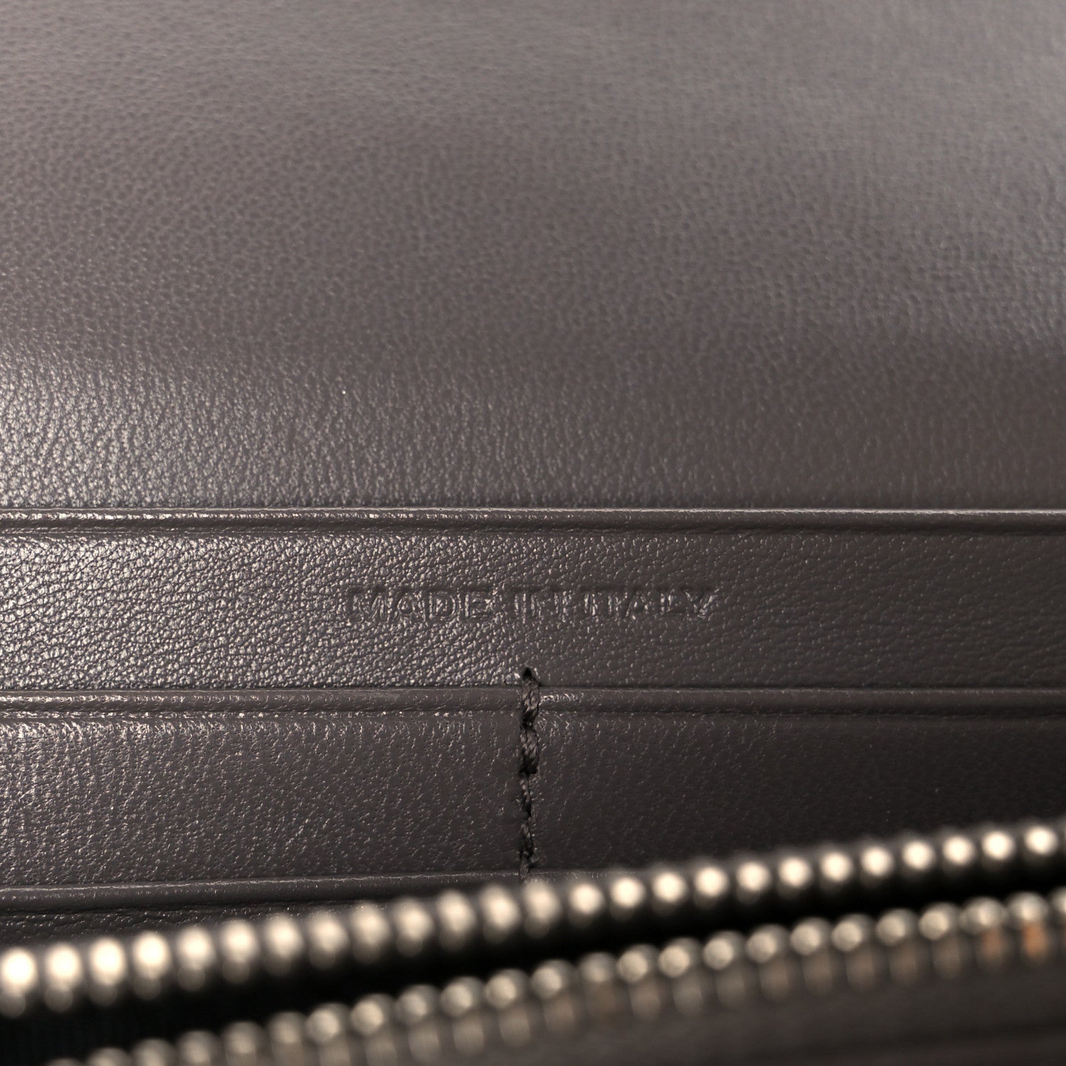 Calfskin Crocodile Embossed Classic Large Flap Wallet Fog