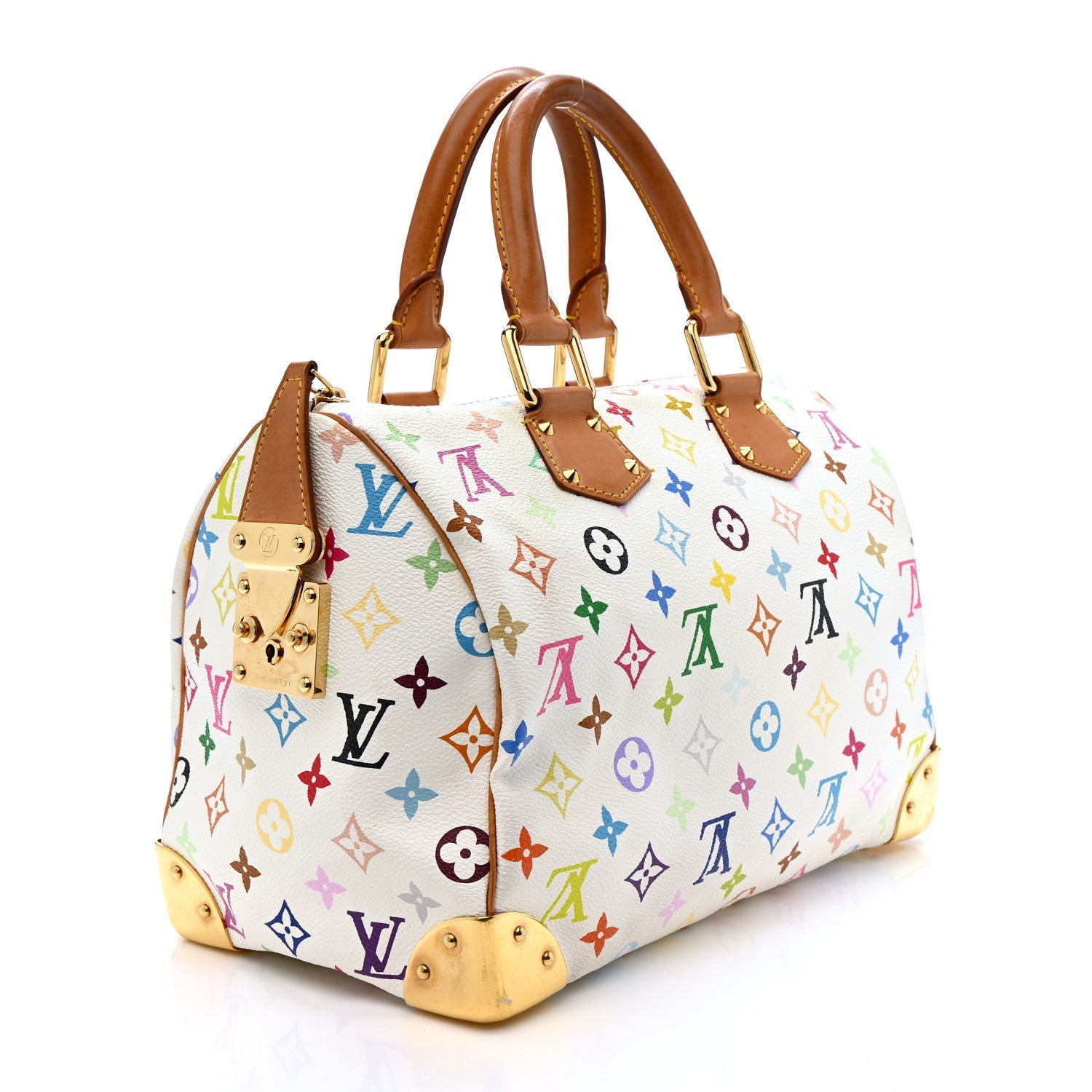 Monogram Multicolor Speedy 30 White