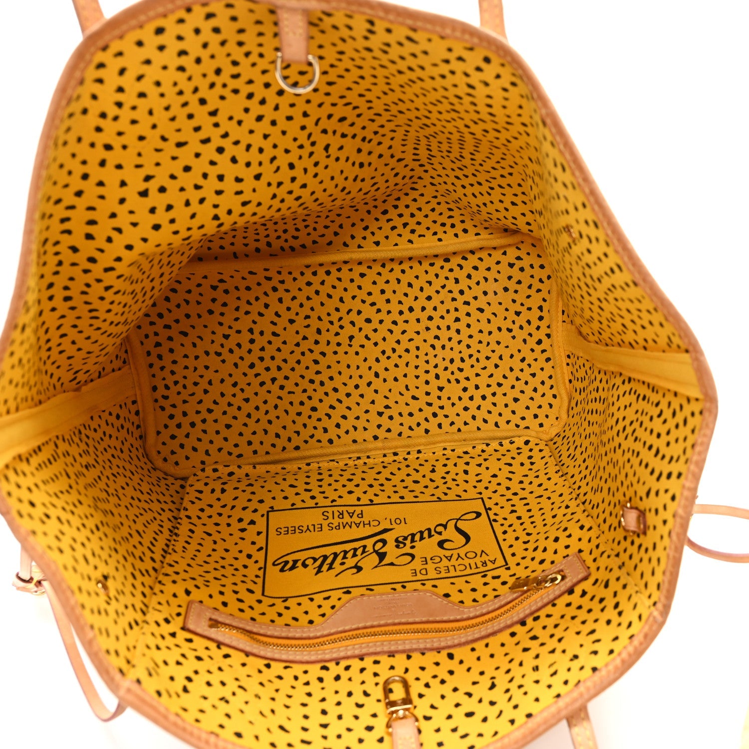 Monogram Kusama Waves Neverfull MM Yellow