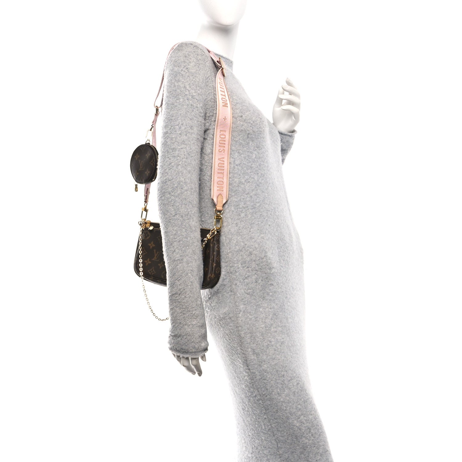 Monogram Multi Pochette Accessories Rose Clair