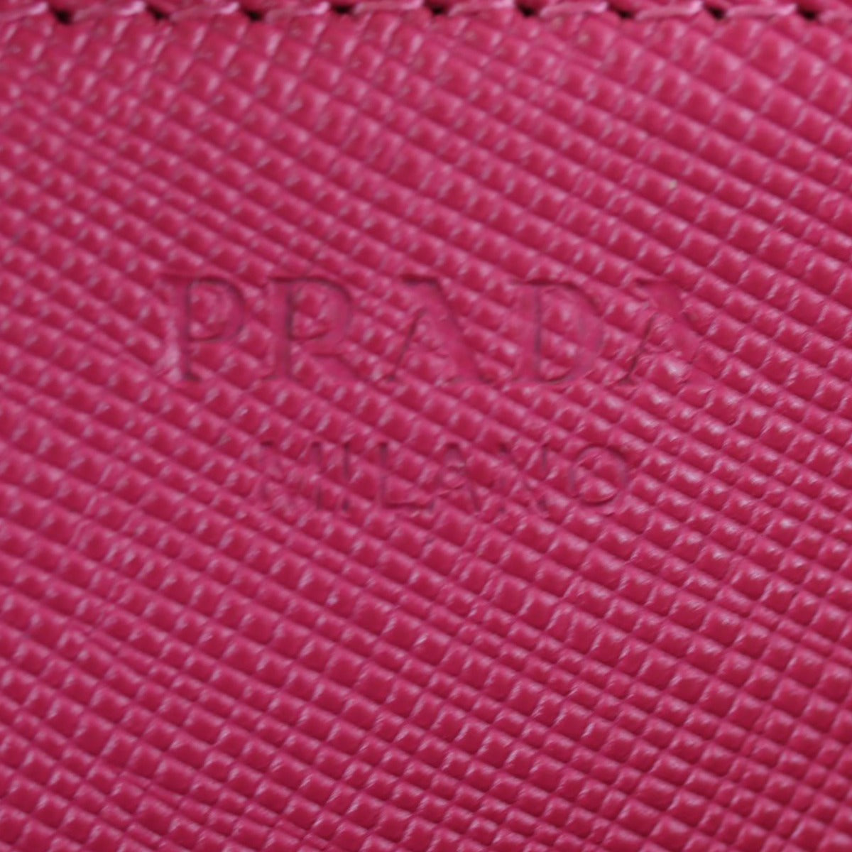 Prada Saffiano Wallet on Strap