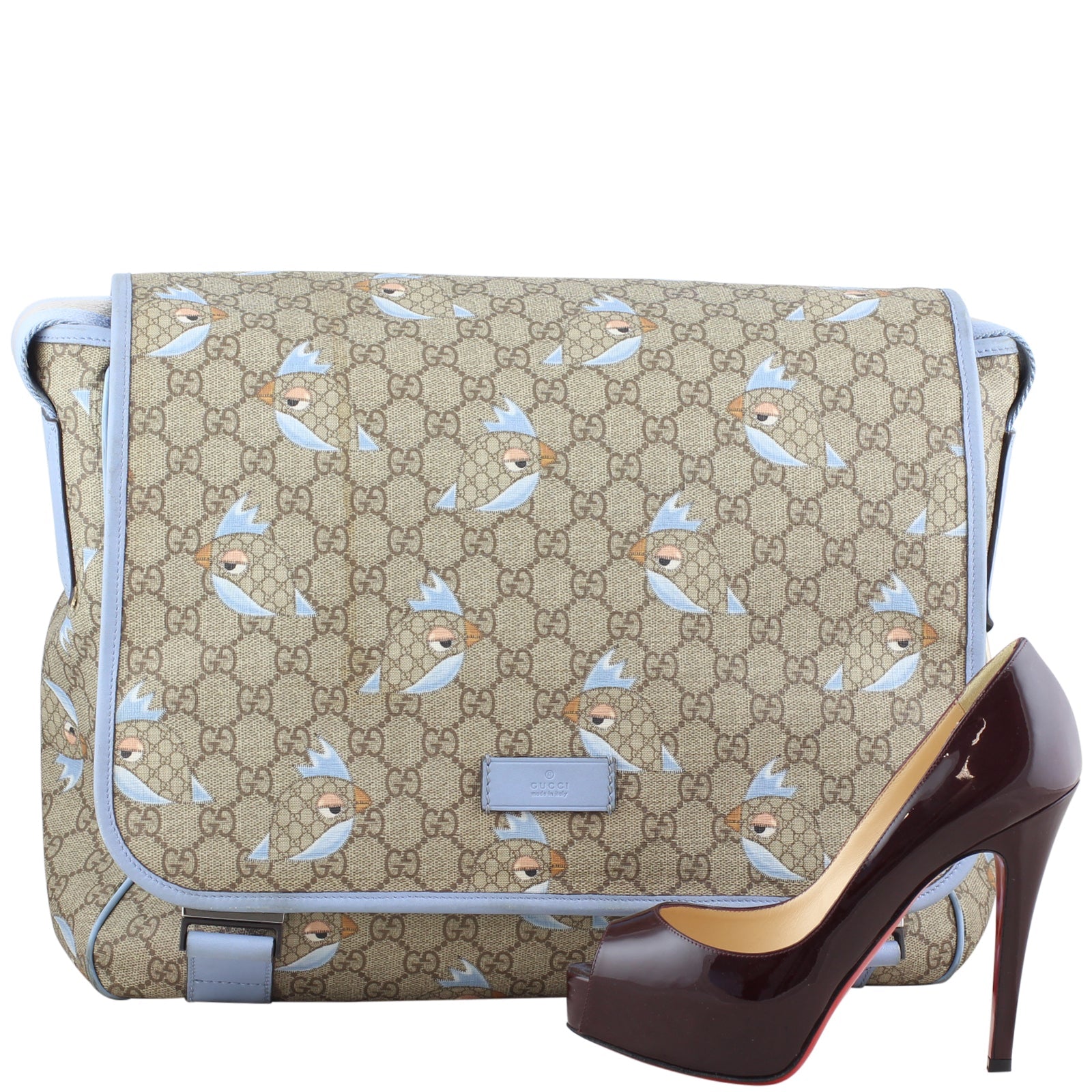 Gucci GG Supreme Zoo Bird Baby Bag