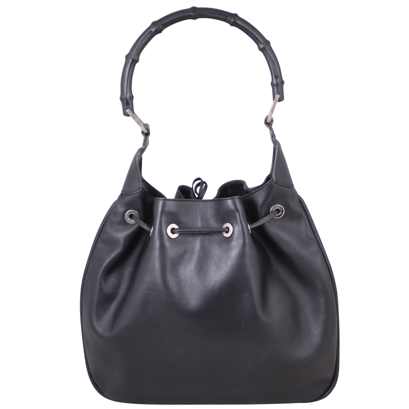Gucci Bamboo Drawstring Hobo