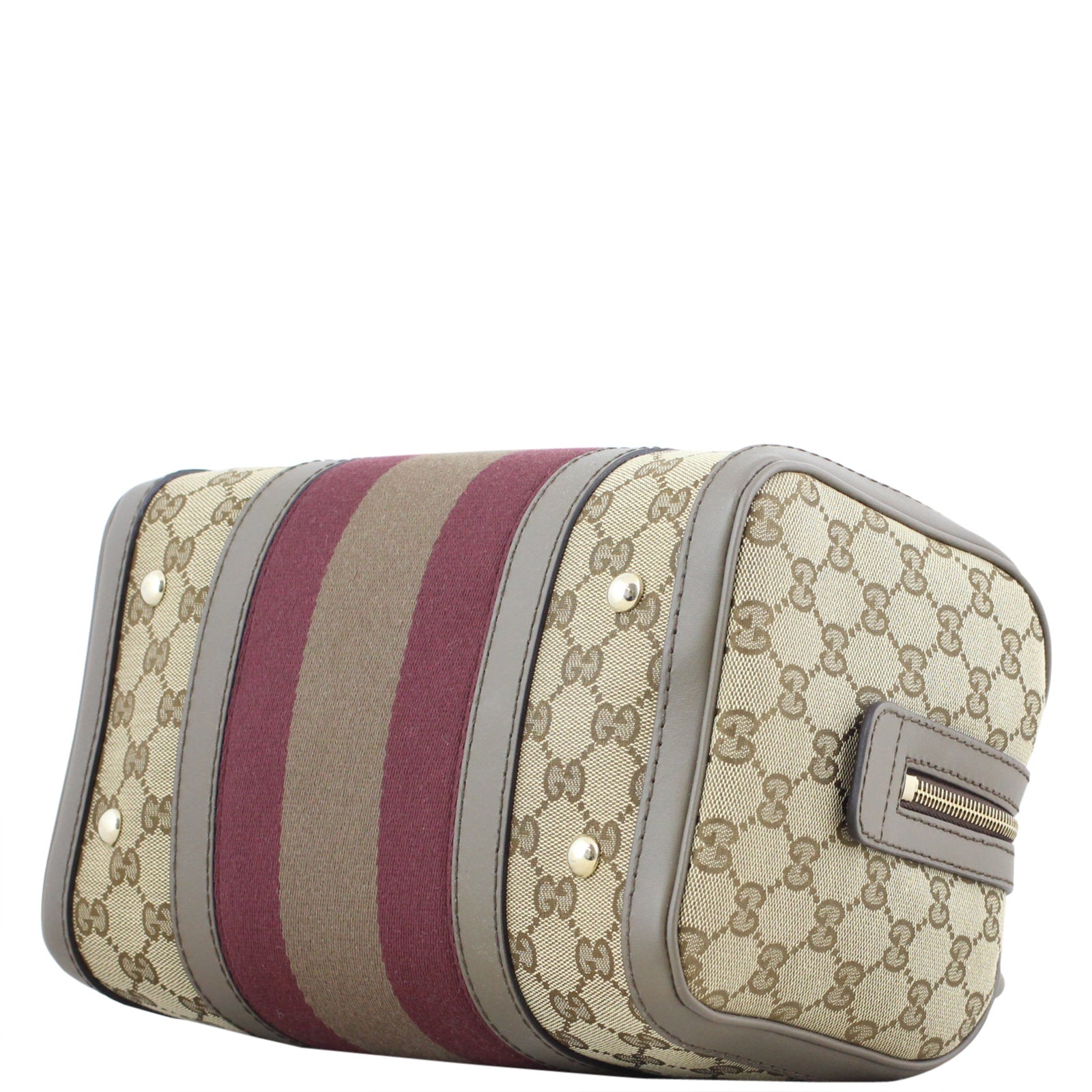 Gucci Vintage Web Original GG Boston Bag Small