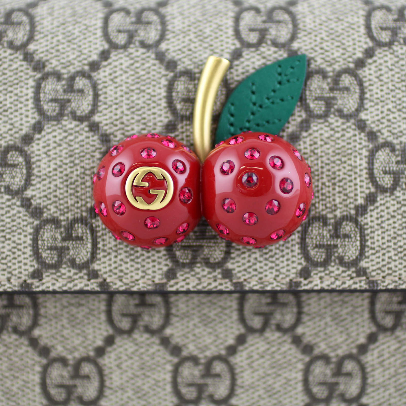 Gucci GG Supreme Mini Bag with Cherries