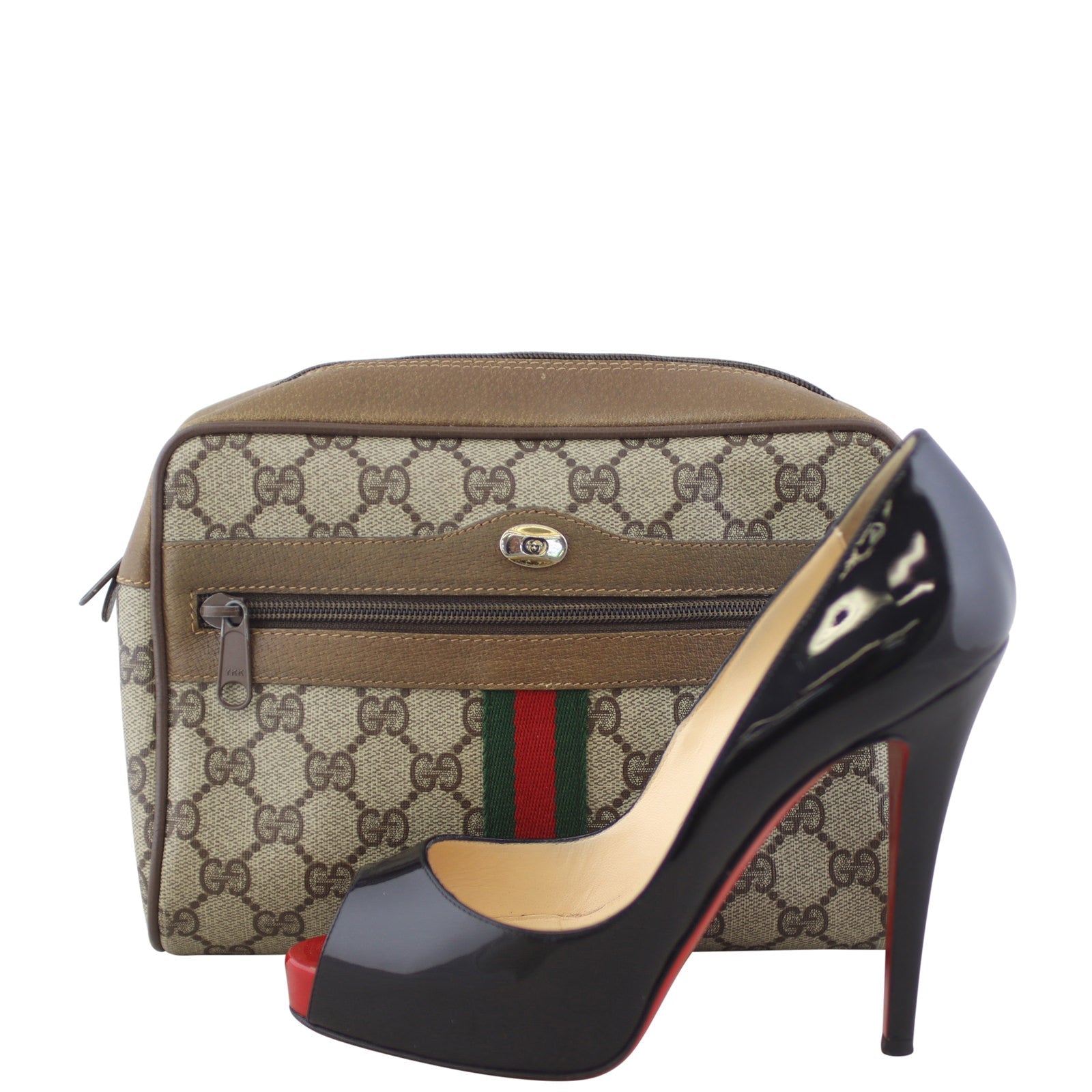Gucci GG Supreme Web Cosmetic Pouch