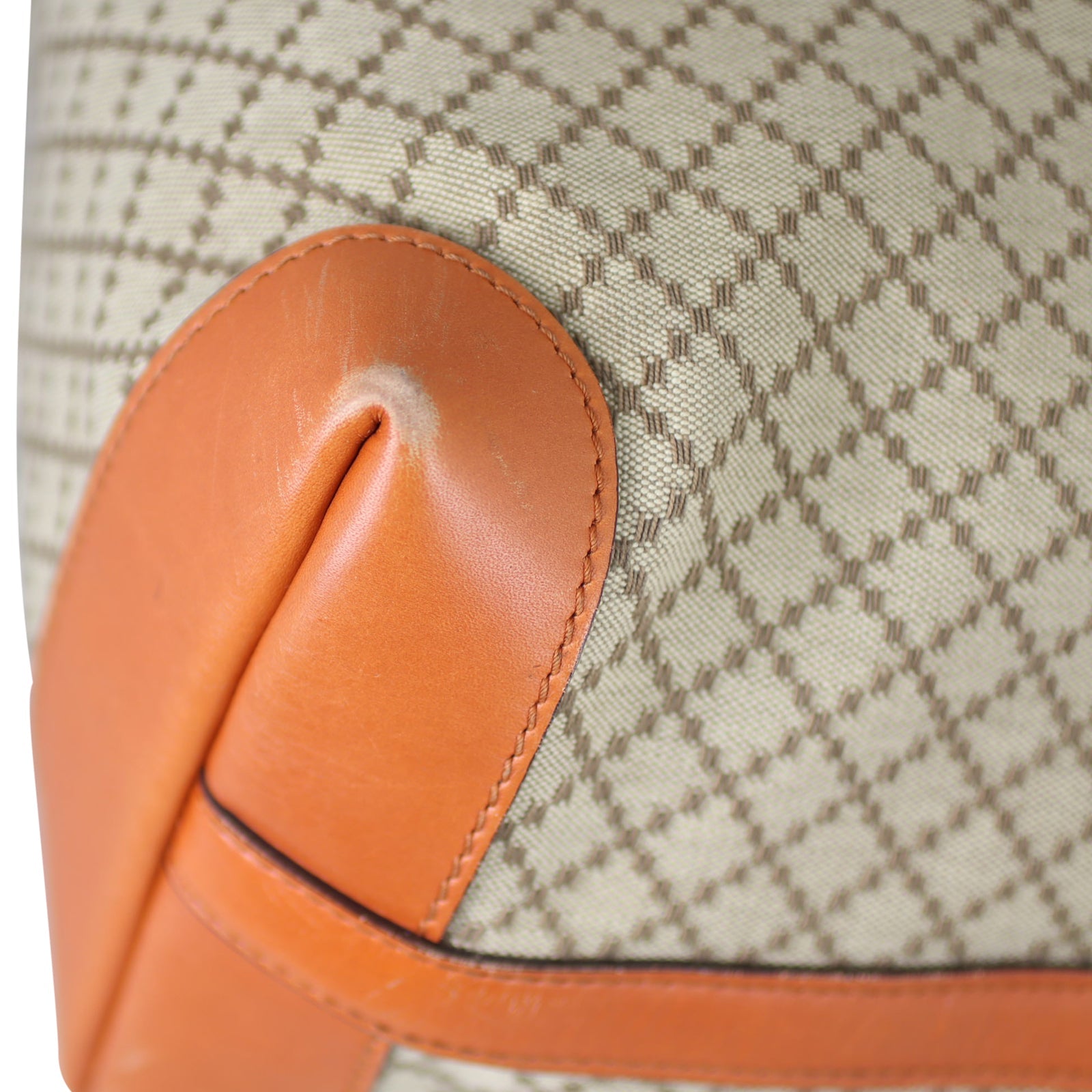 Gucci Diamante Canvas Craft Tote with Pouch