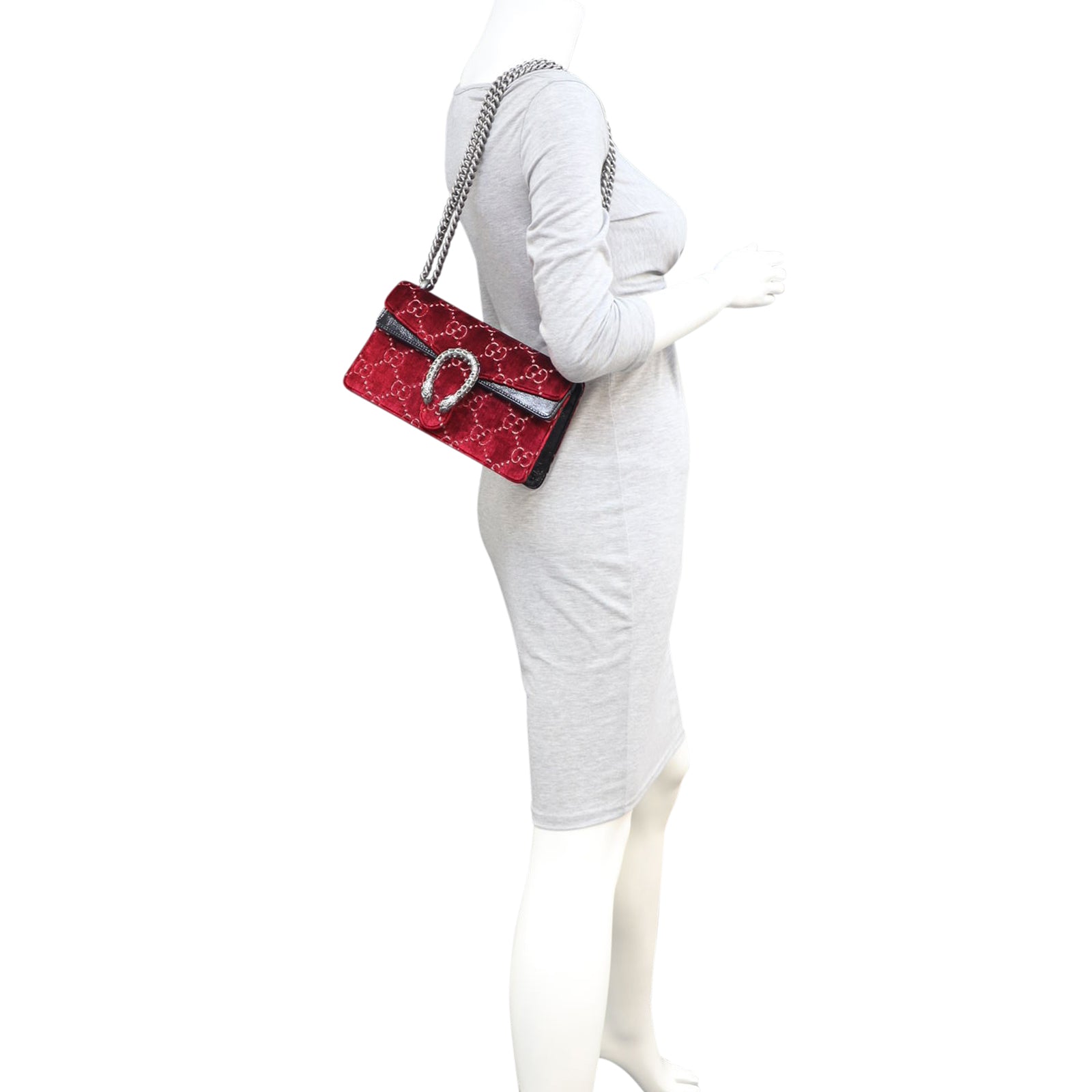 Gucci Dionysus GG Velvet Small Shoulder Bag
