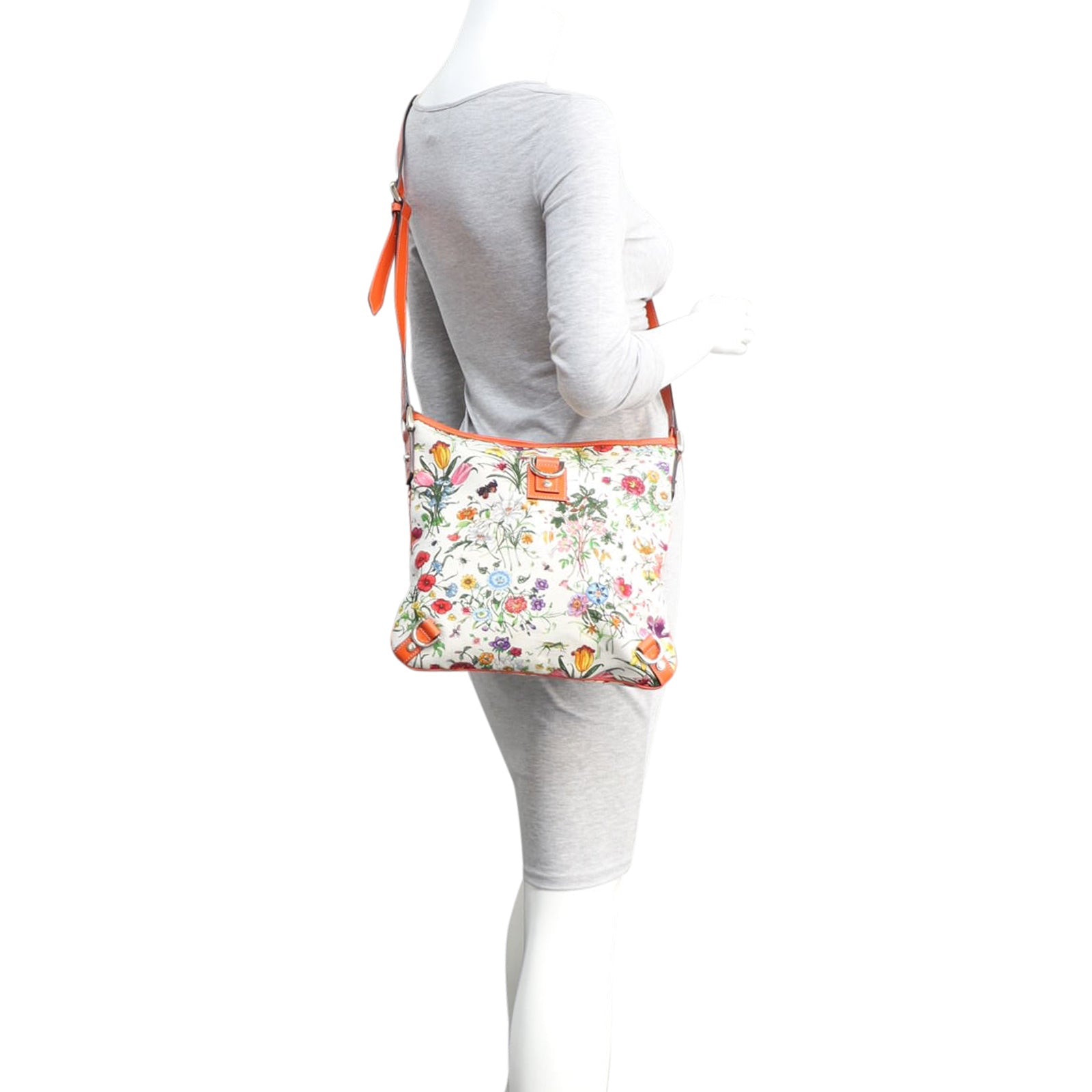Gucci Flora Canvas Messenger Bag