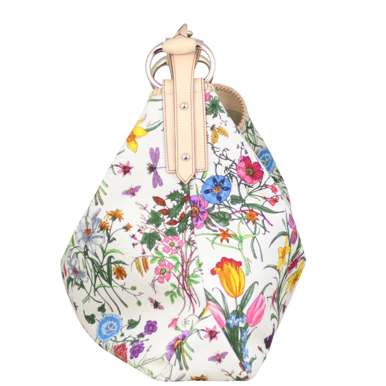 Gucci Flora Horsebit Hobo Large
