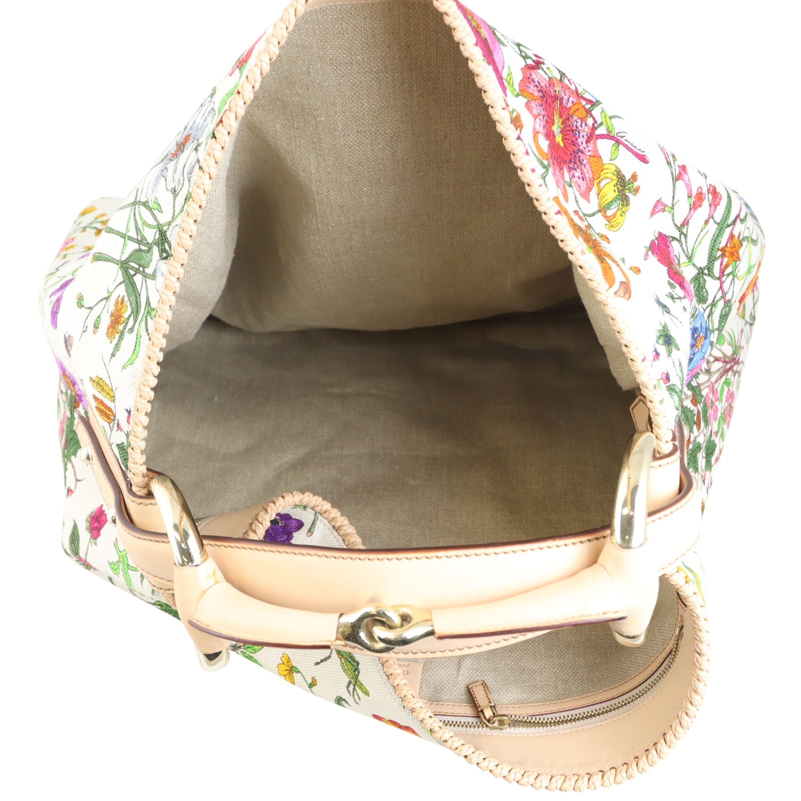 Gucci Flora Horsebit Hobo Large