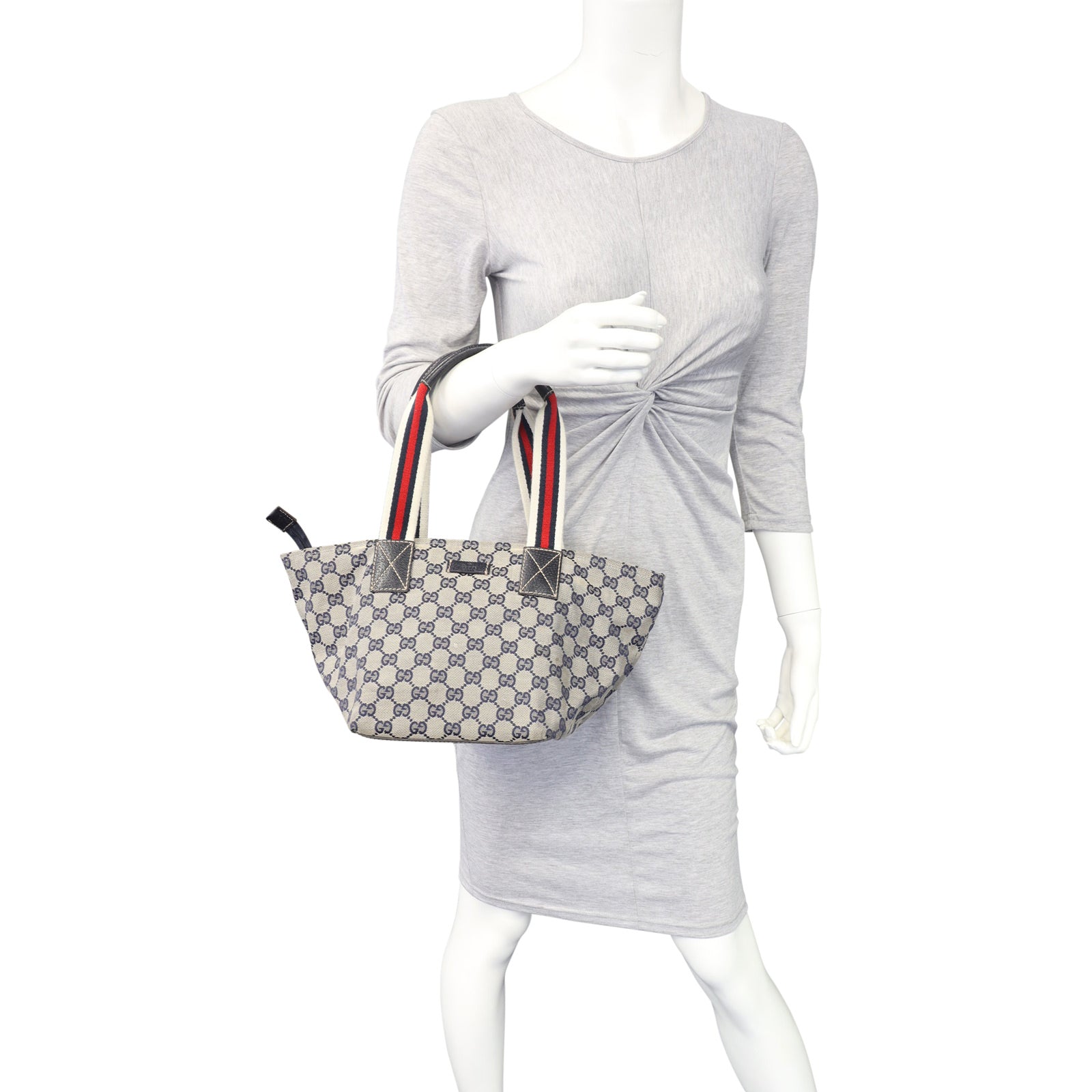 Gucci GG Canvas Web Tote