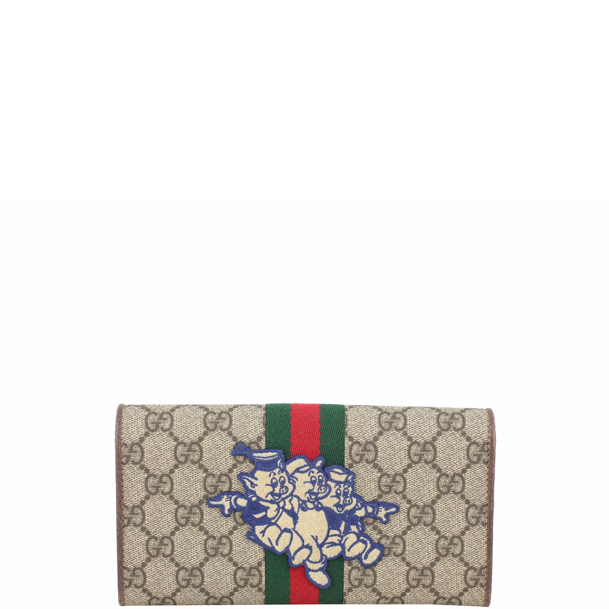 Gucci GG Continental Wallet With Three Little Pigs