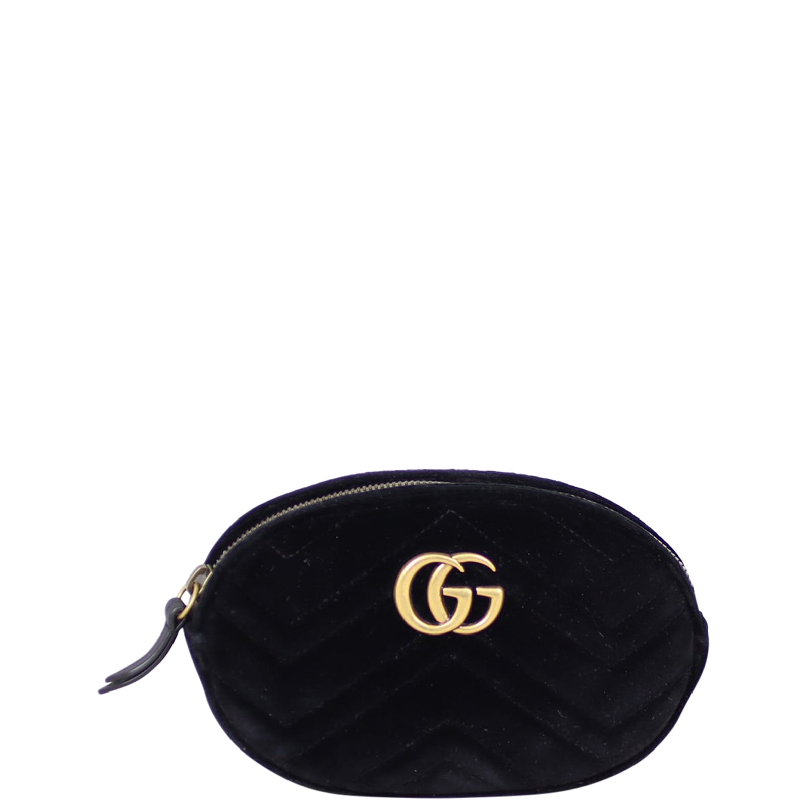 Gucci GG Marmont Matelasse Velvet Belt Bag