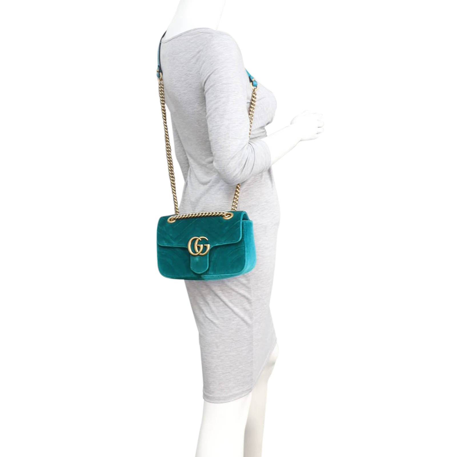Gucci GG Marmont Velvet Mini Shoulder Bag