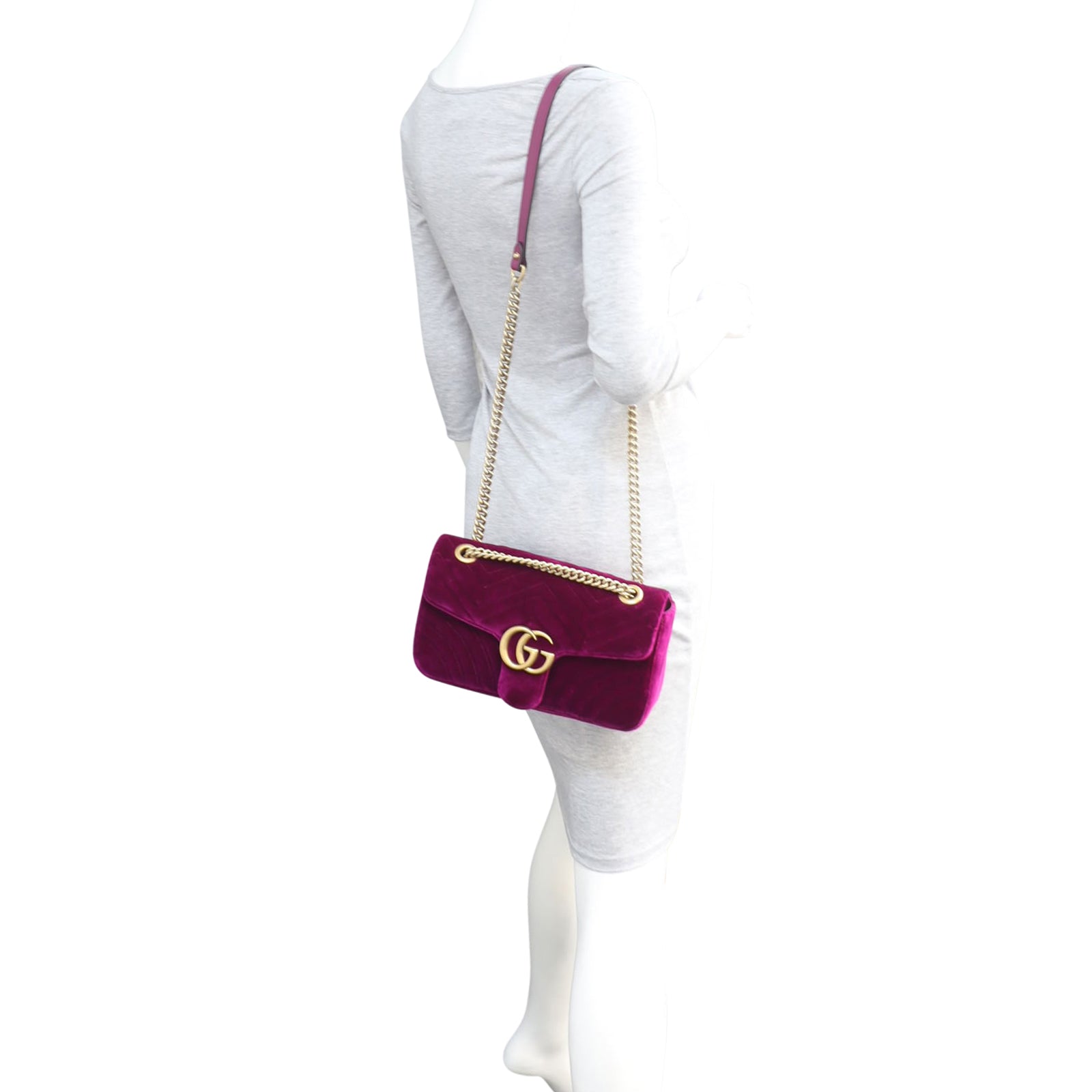 Gucci GG Marmont Velvet Small Shoulder Bag