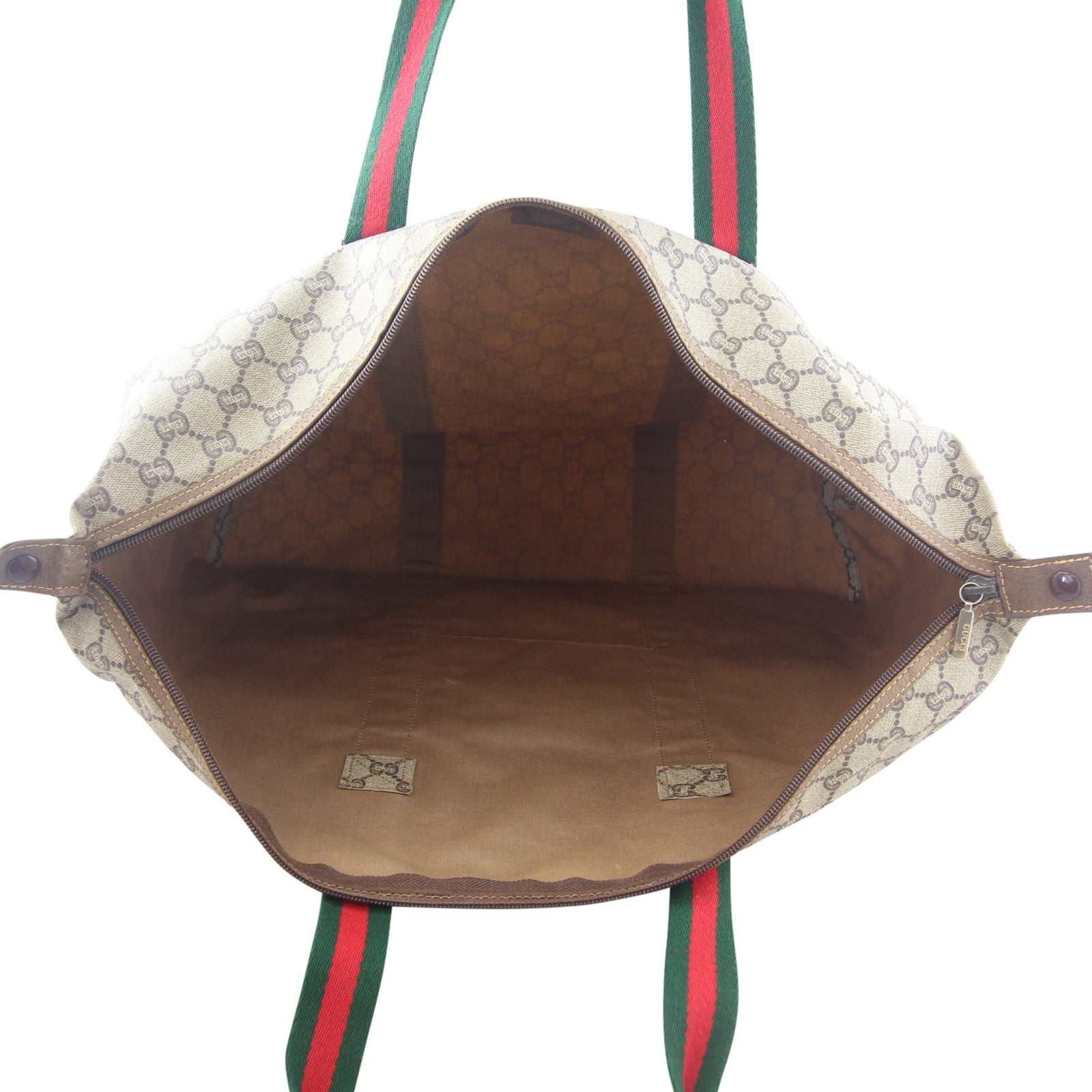 Gucci Vintage GG Plus Web Travel Tote