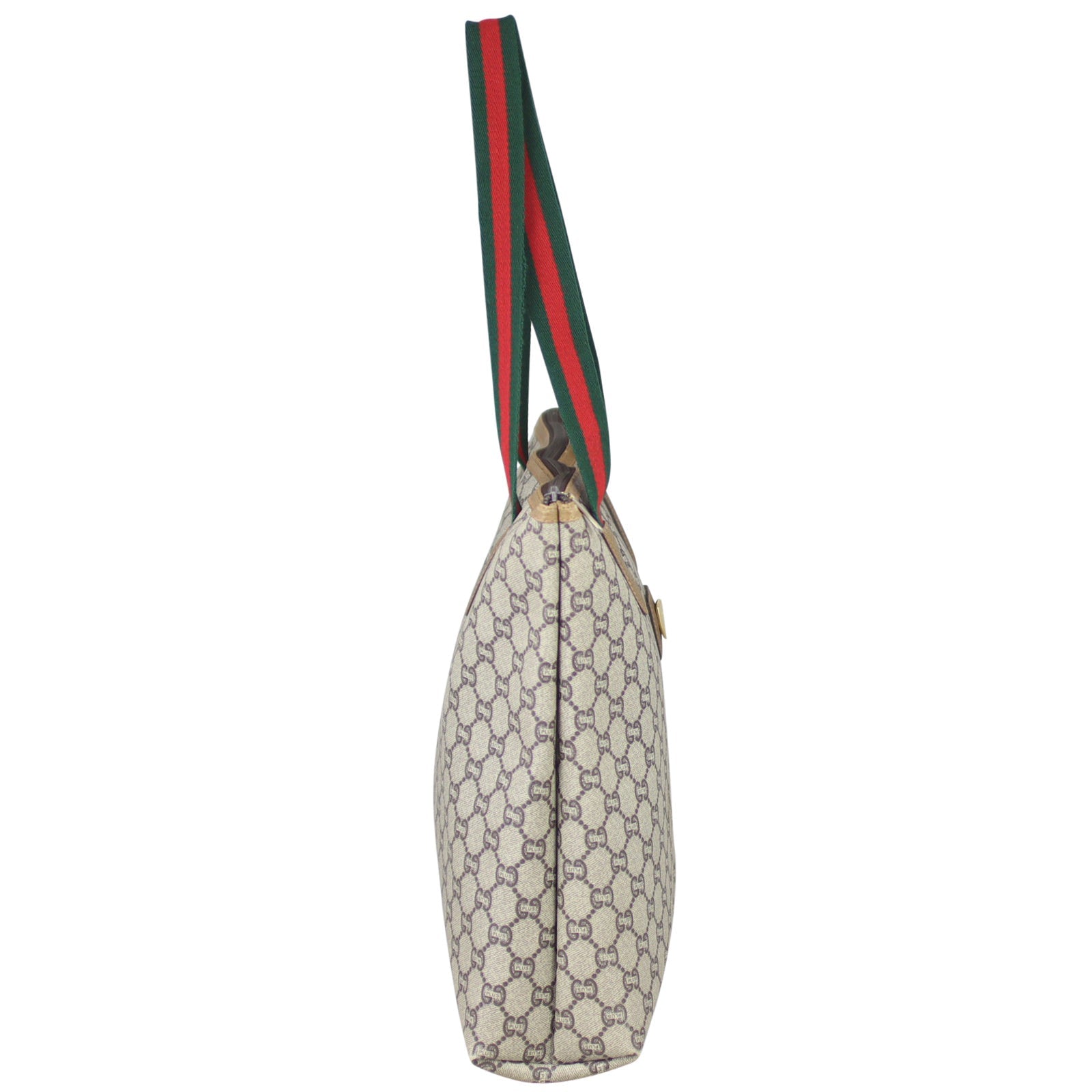 Gucci GG Supreme Plus Web Tote