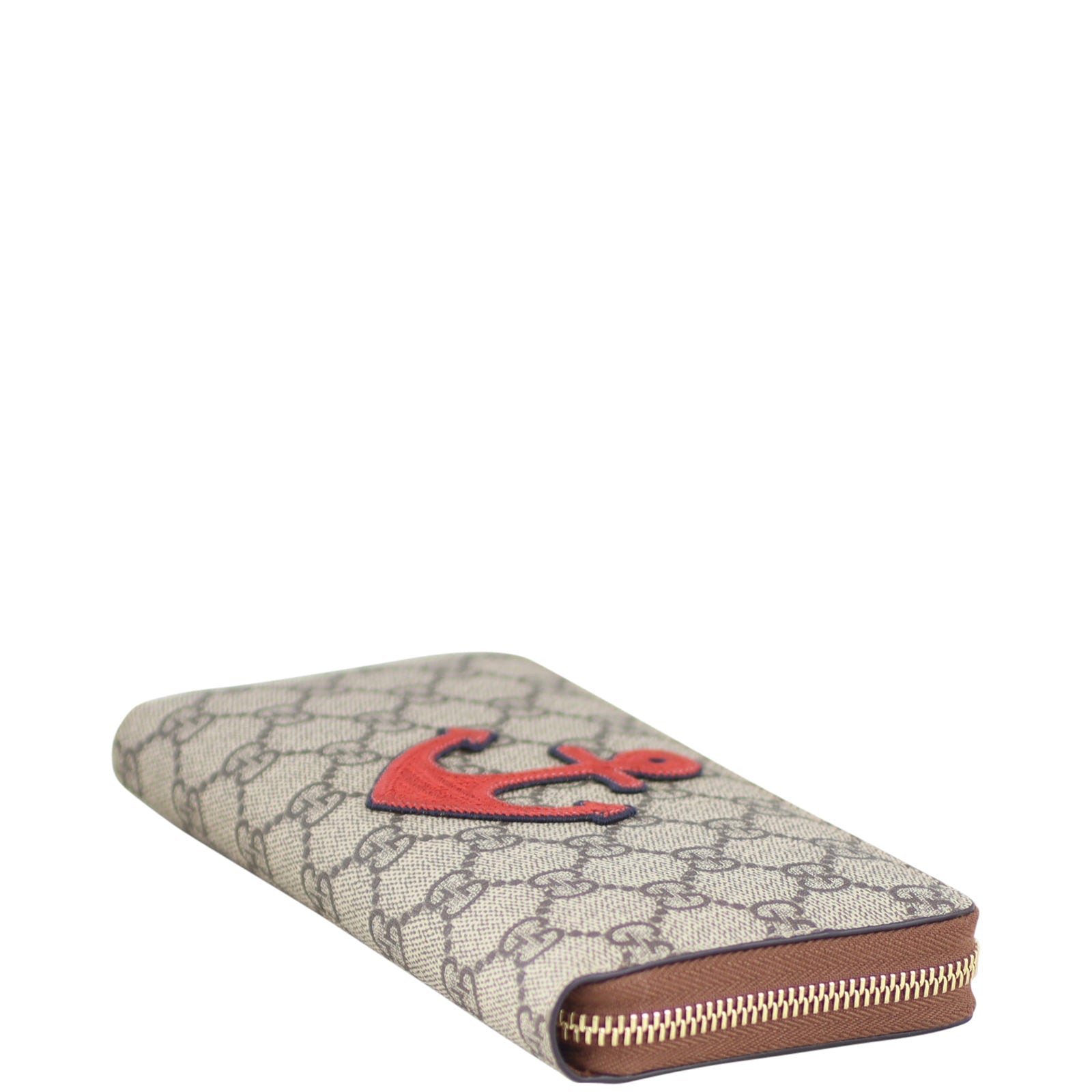 Gucci GG Supreme Anchor Zip Around Wallet